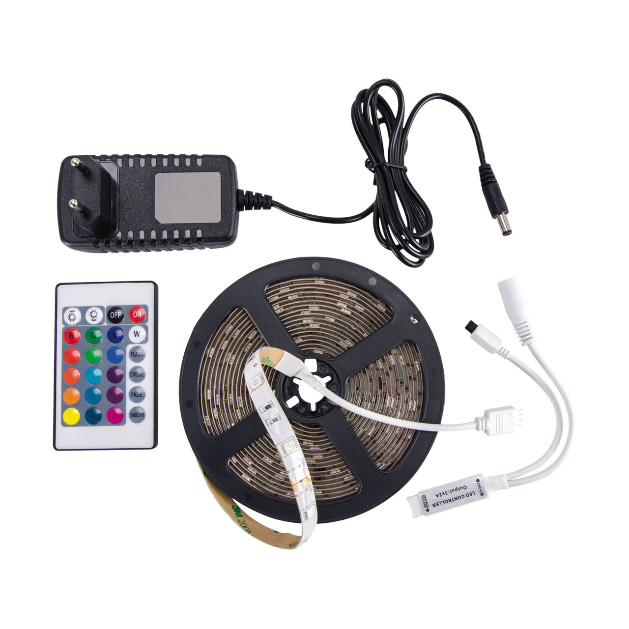 led-lampen-led-leuchte-led-streifen-jetta-1x-led-mit-36w-weiss-mit-schalter-modern-fr-4-le122330-01 LED-Streifen, RGB, Rolle, Fernbedienung, Netzadapter