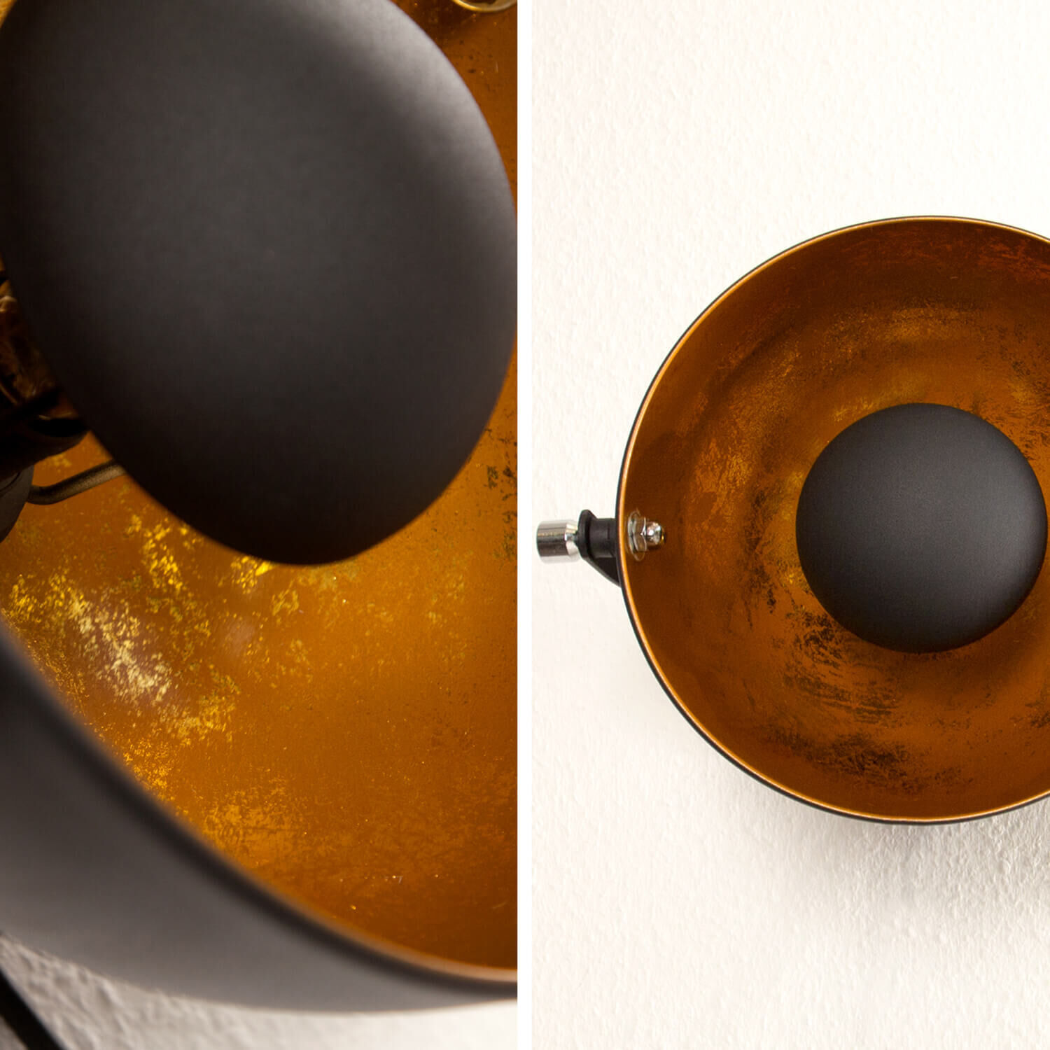 Applique murale exceptionnelle Retro ronde E27 Beleuchtung, Tasse, Elektronik, Sprecher