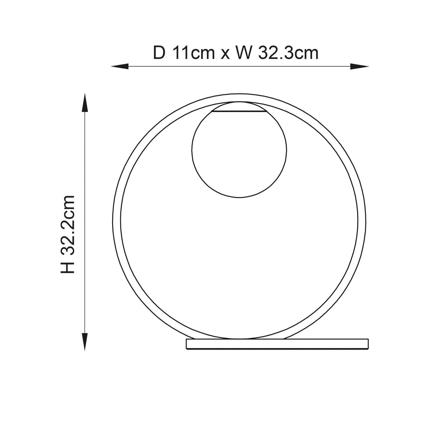 Lampe de table métal verre H : 32,2 cm en argent blanc G9