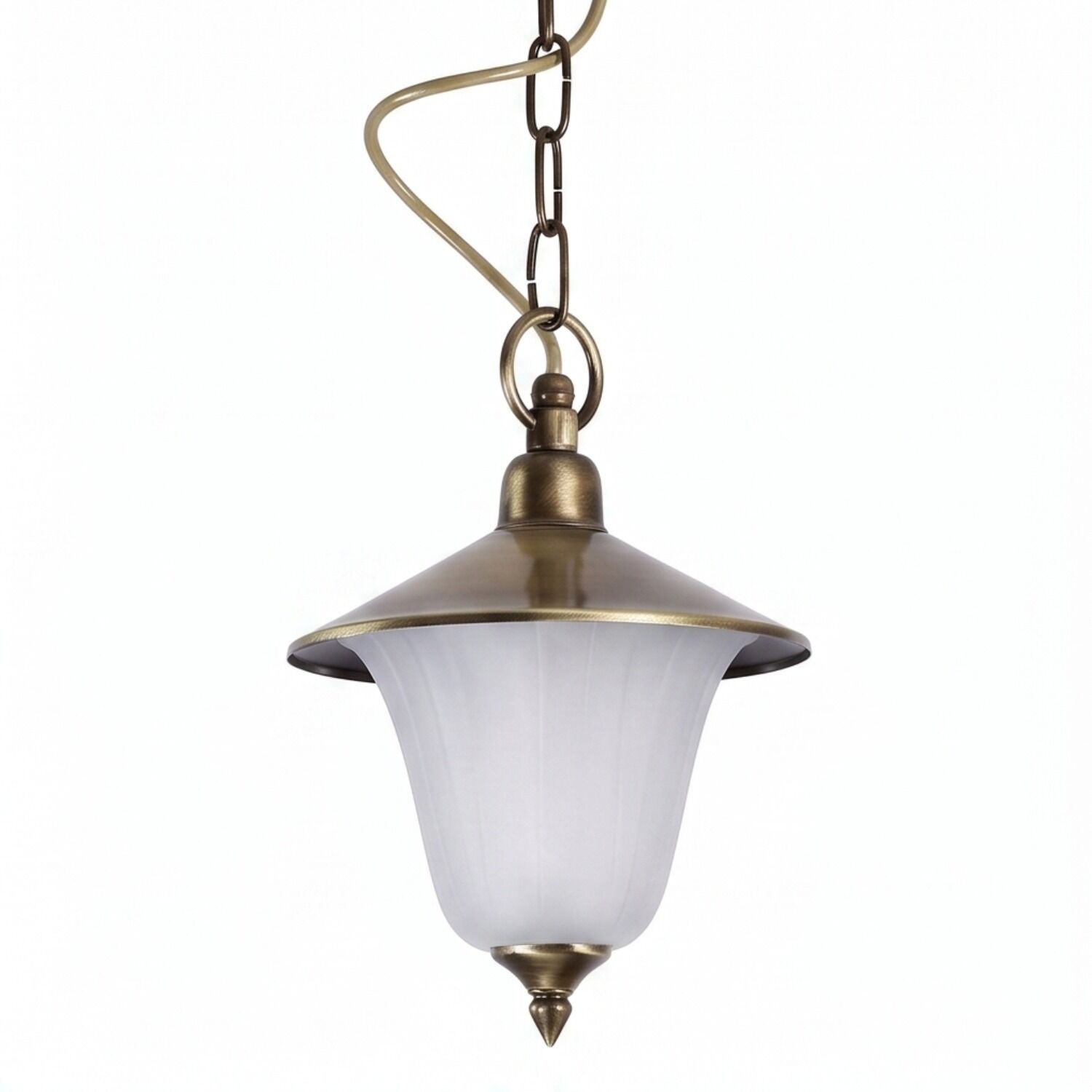 le23278-haengeleuchte-garten-terrasse-aussen-messing-glas-rustikal-e27-ip44-gold-weiss-03 hängelampe, bronzefarben, glas, industriestil, pendelleuchte