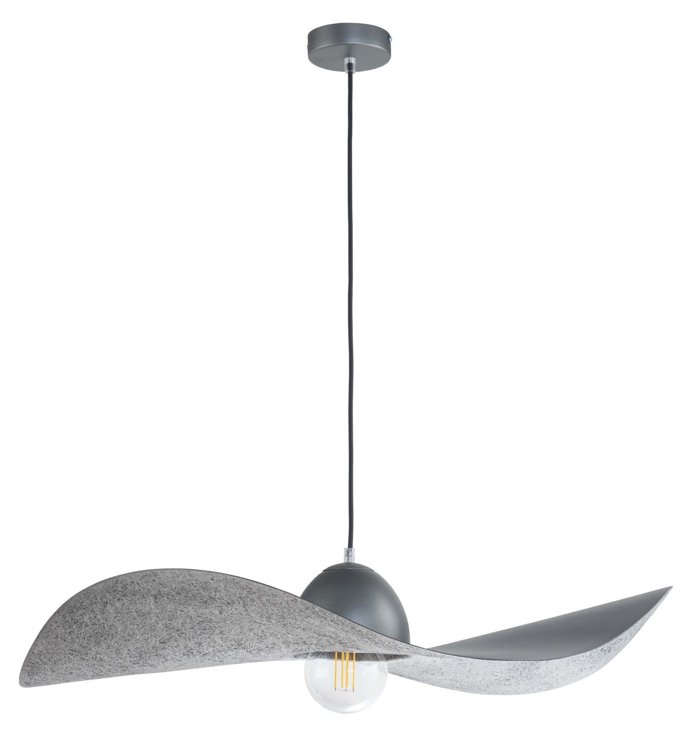 Lampe à suspendre E27 Argent Gris Moderne Table à manger MUNYA