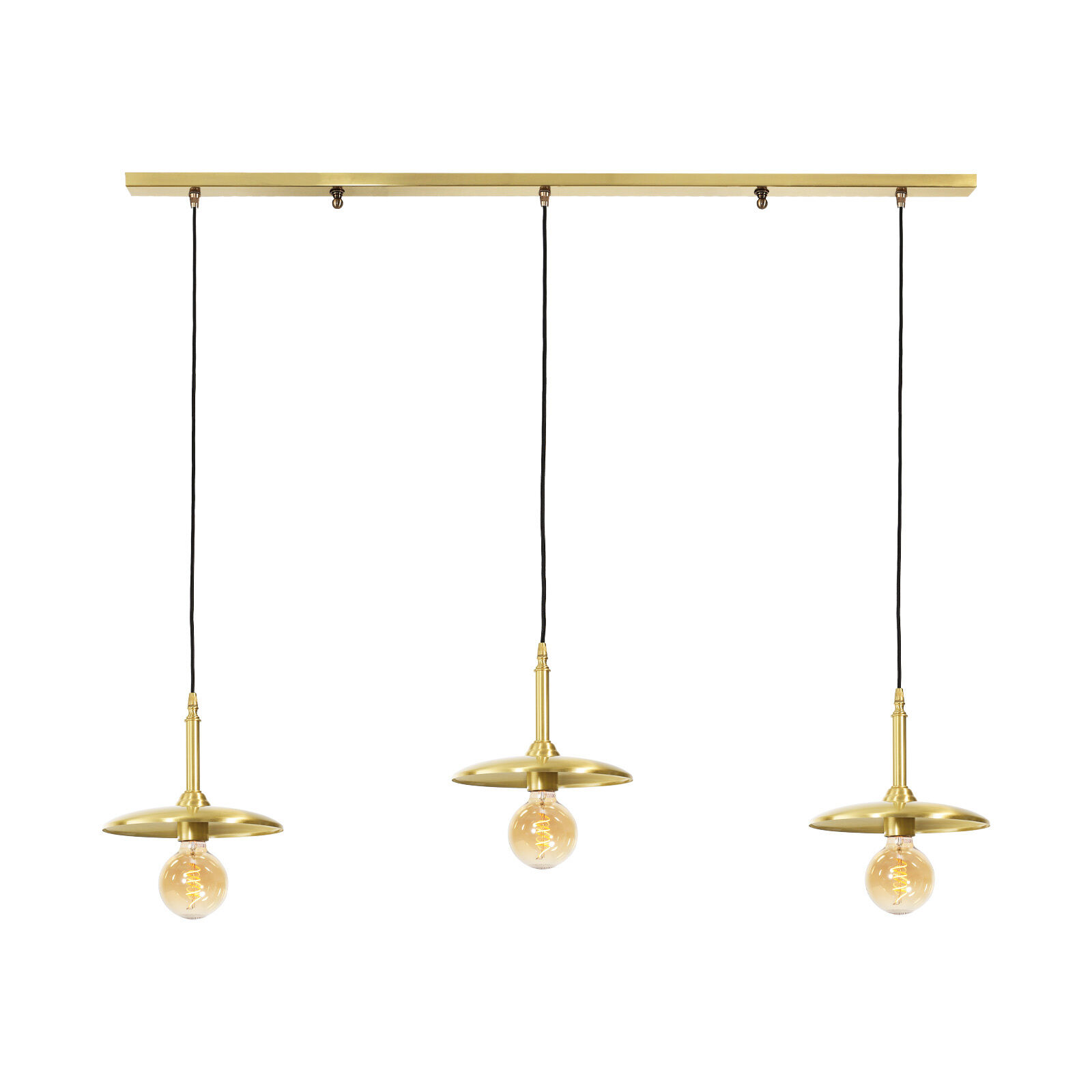 Lampe à suspendre 3 flammes en bronze clair E27 laiton massif Badezimmer, Drinnen, Zimmer, Duscharmatur, Leuchte