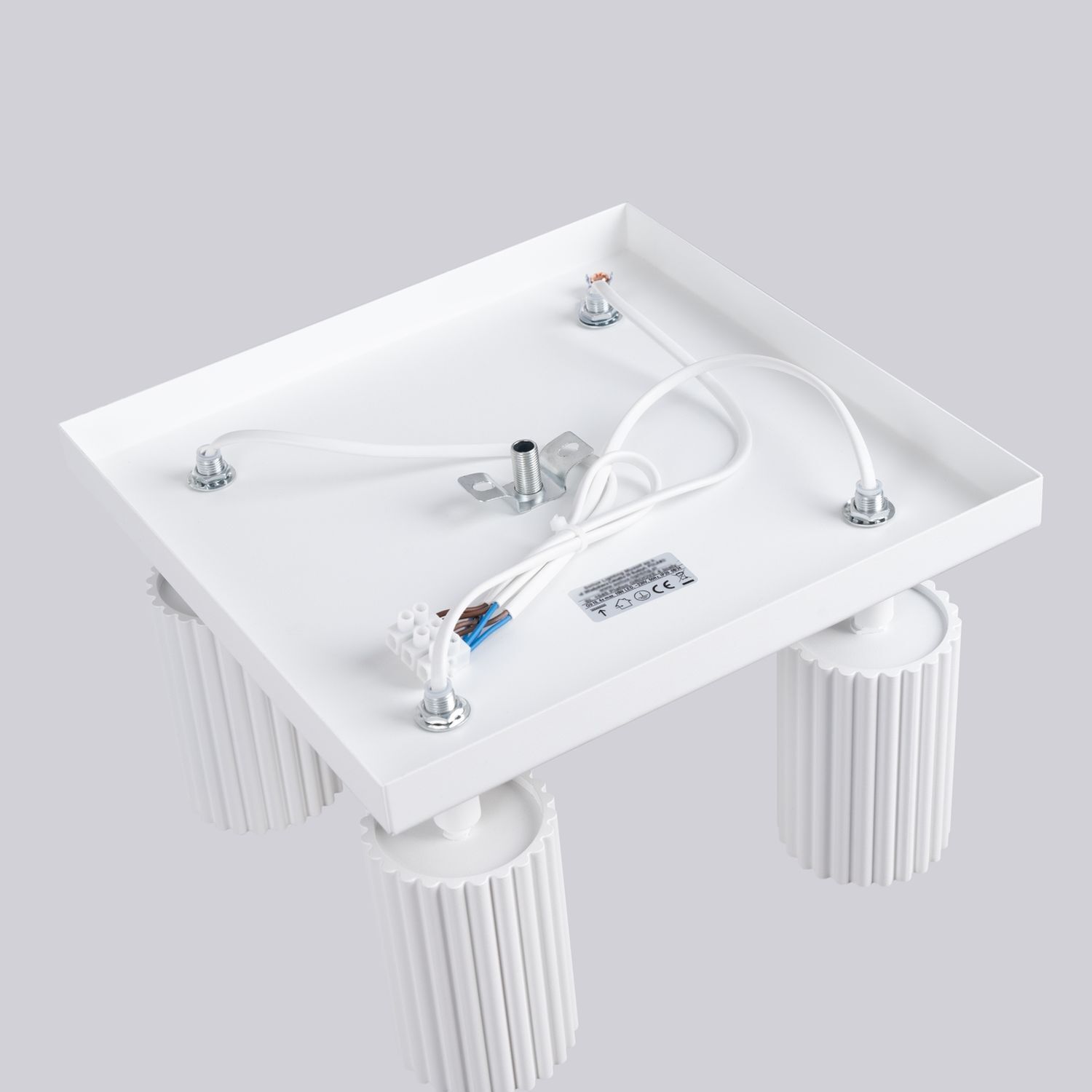 Projecteur de plafond 4 flammes GU10 L : 25 cm petit blanc Moderne