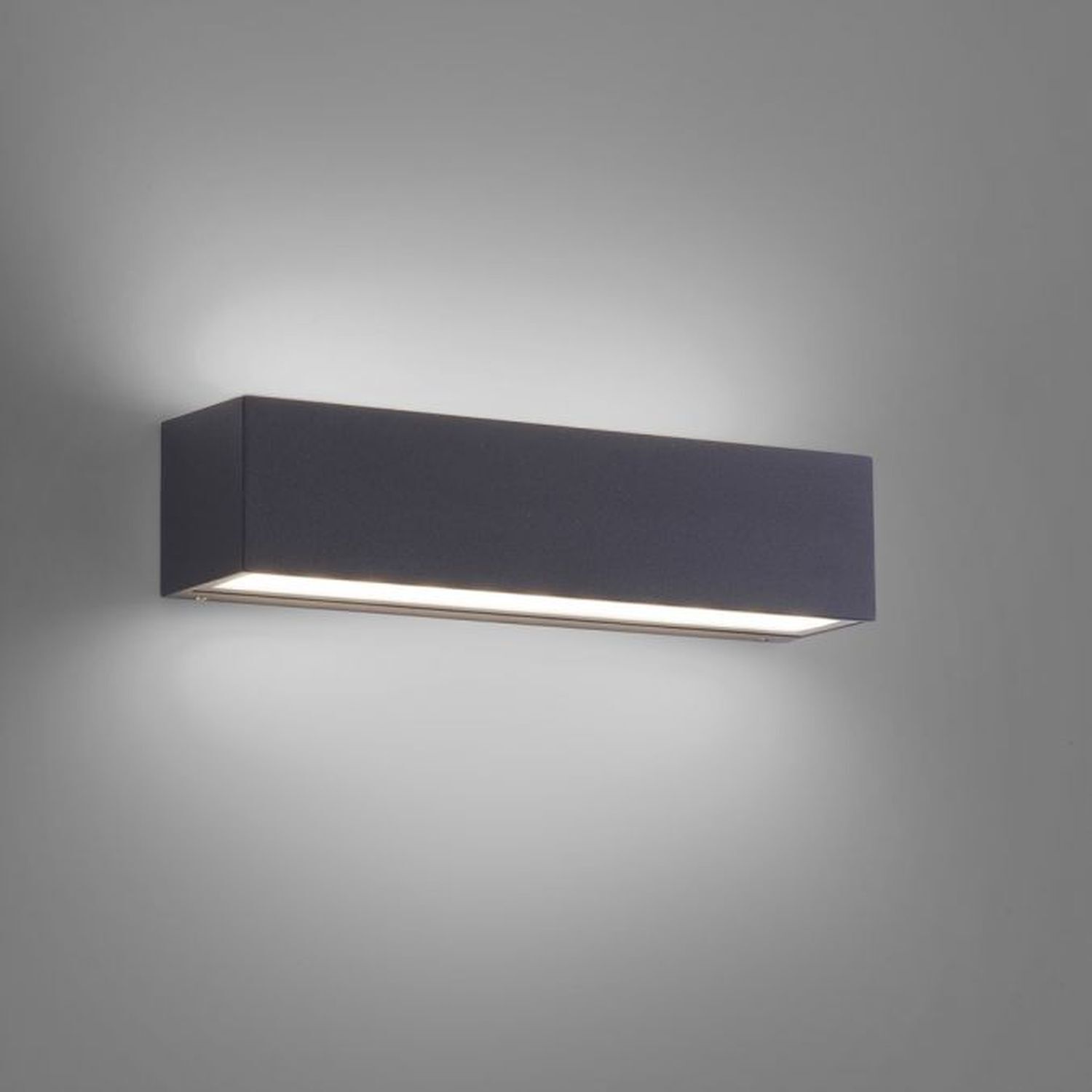 LED Außenleuchte Wand Aluminium B:25 cm IP65 Up & Down Deckenleuchte, Lampe