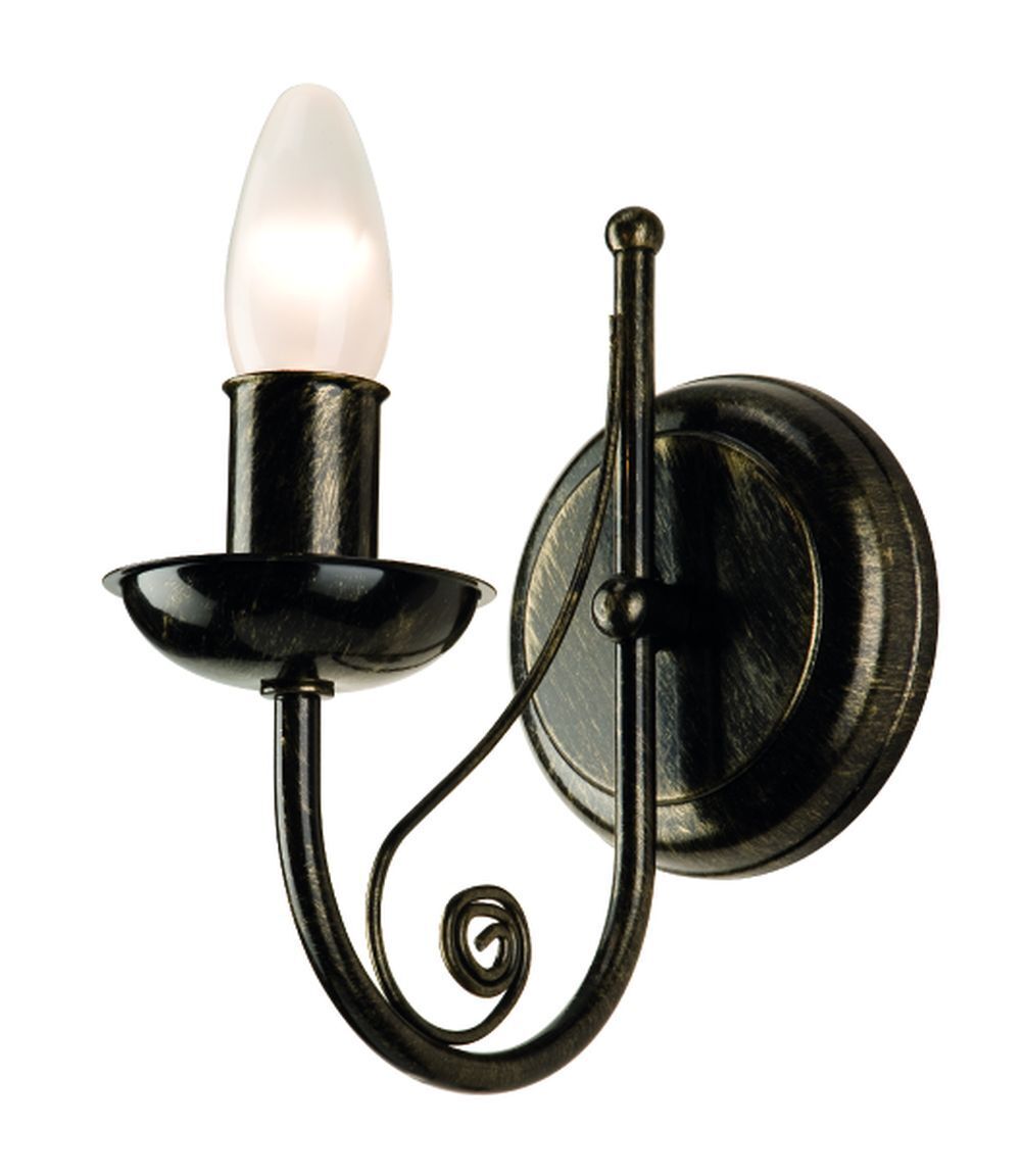 Elégante lampe murale KELSIE Noir Rustique Lampe