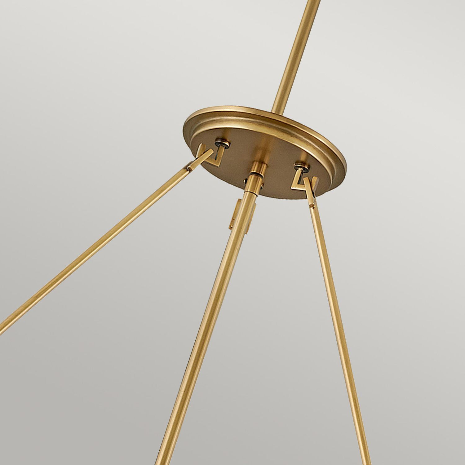 Pendelleuchte Messing Antik Ø 69,2 cm H: max. 195,7 cm 8x E14 hängendeLampe, goldfarbe, metallegestell, deckenmontage, dreibeinige lampe