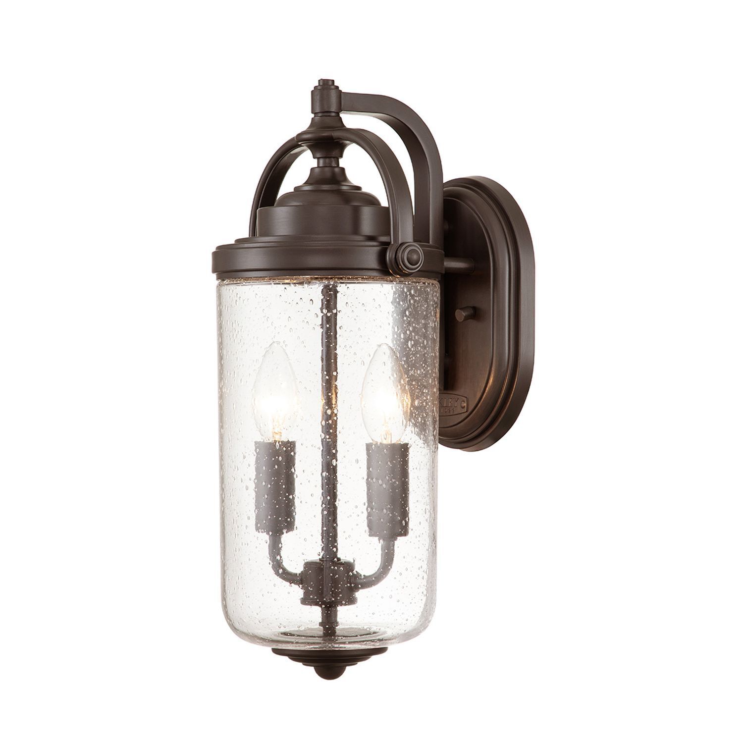 Lampe d'extérieur murale verre E14 IP44 43,2 cm de haut 2x E14 Vintage