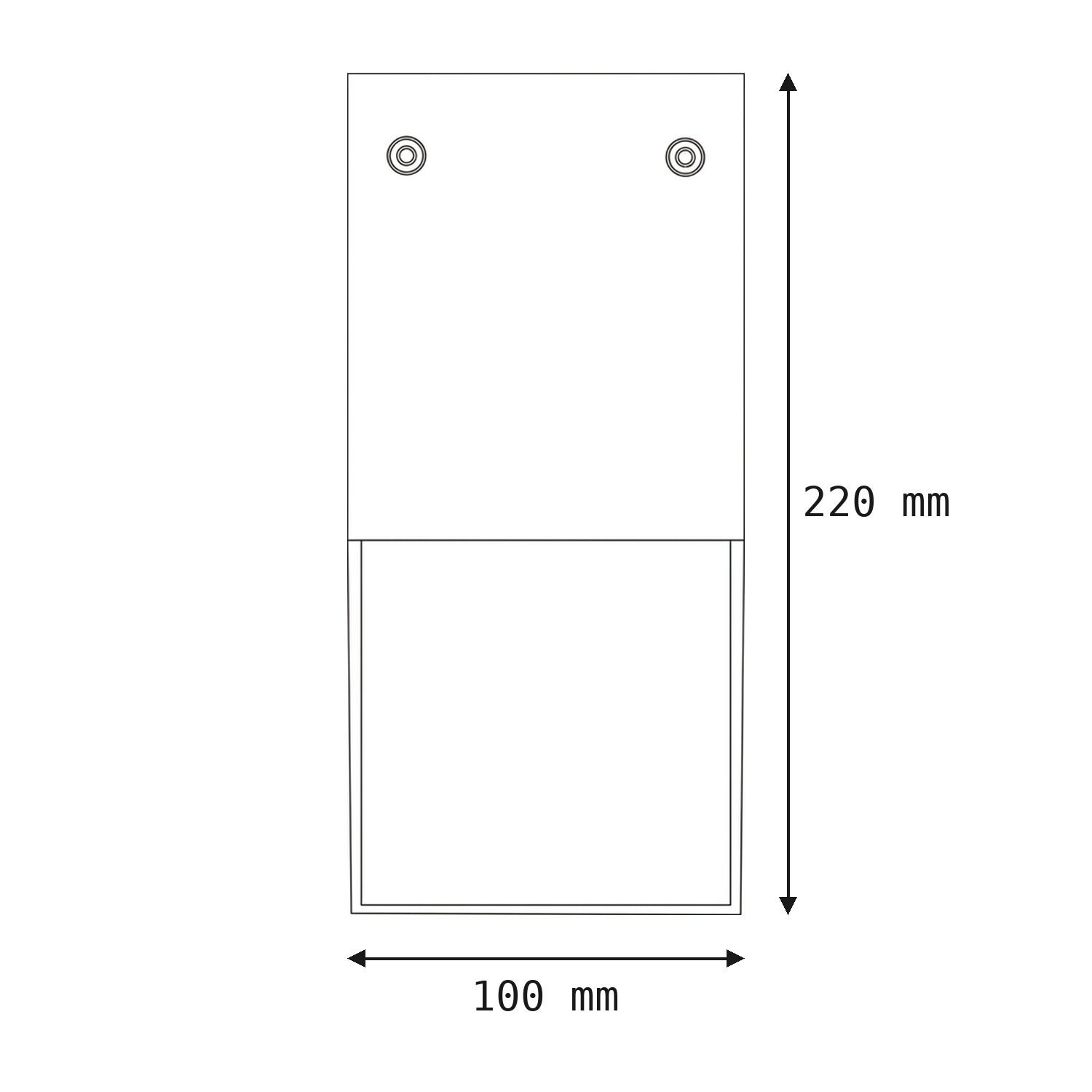 Schrank, aufrecht, Maße-100x220, Wandmontage, Ösen