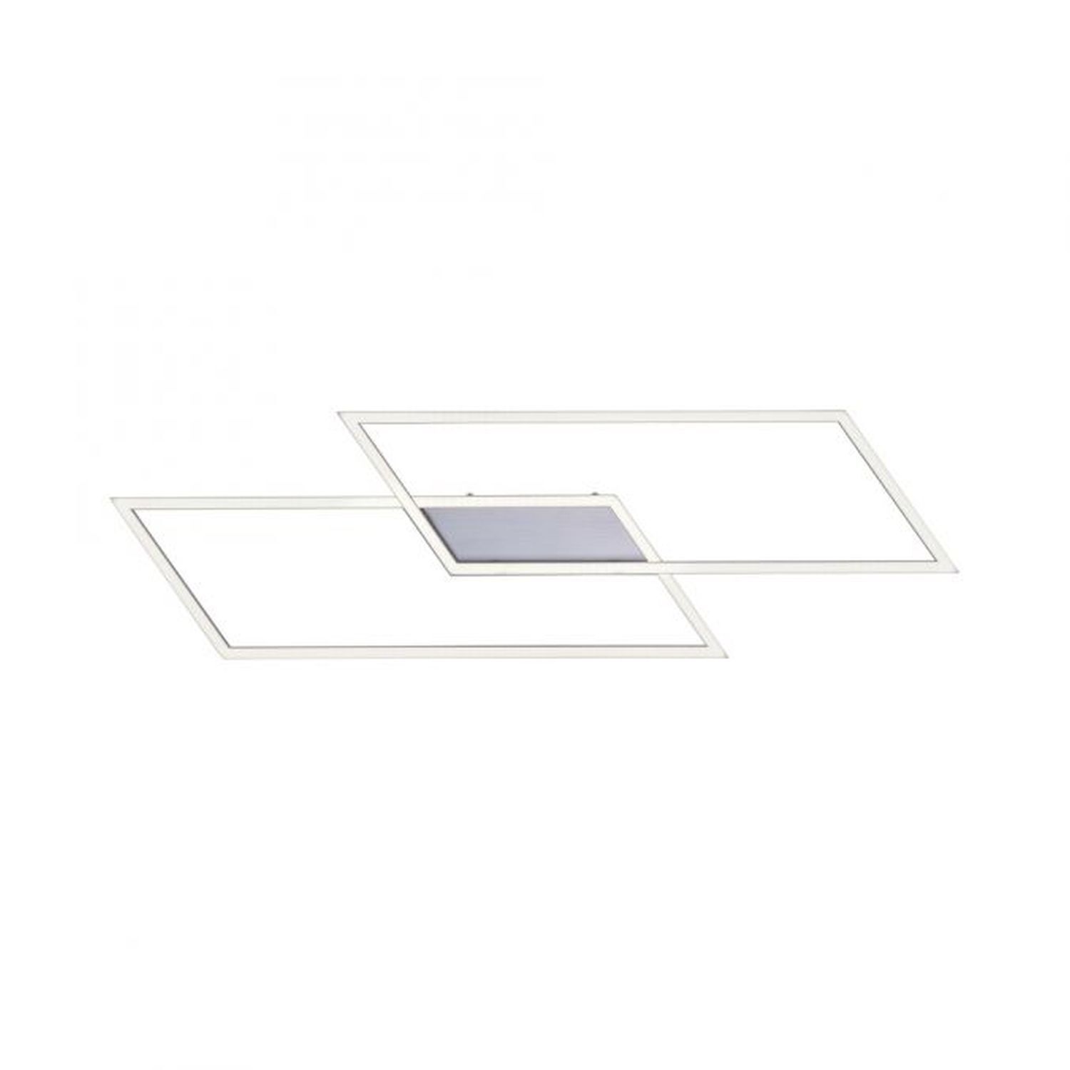 Lampe de plafonnier LED à intensité variable L:83 cm Memory 30 W en acier