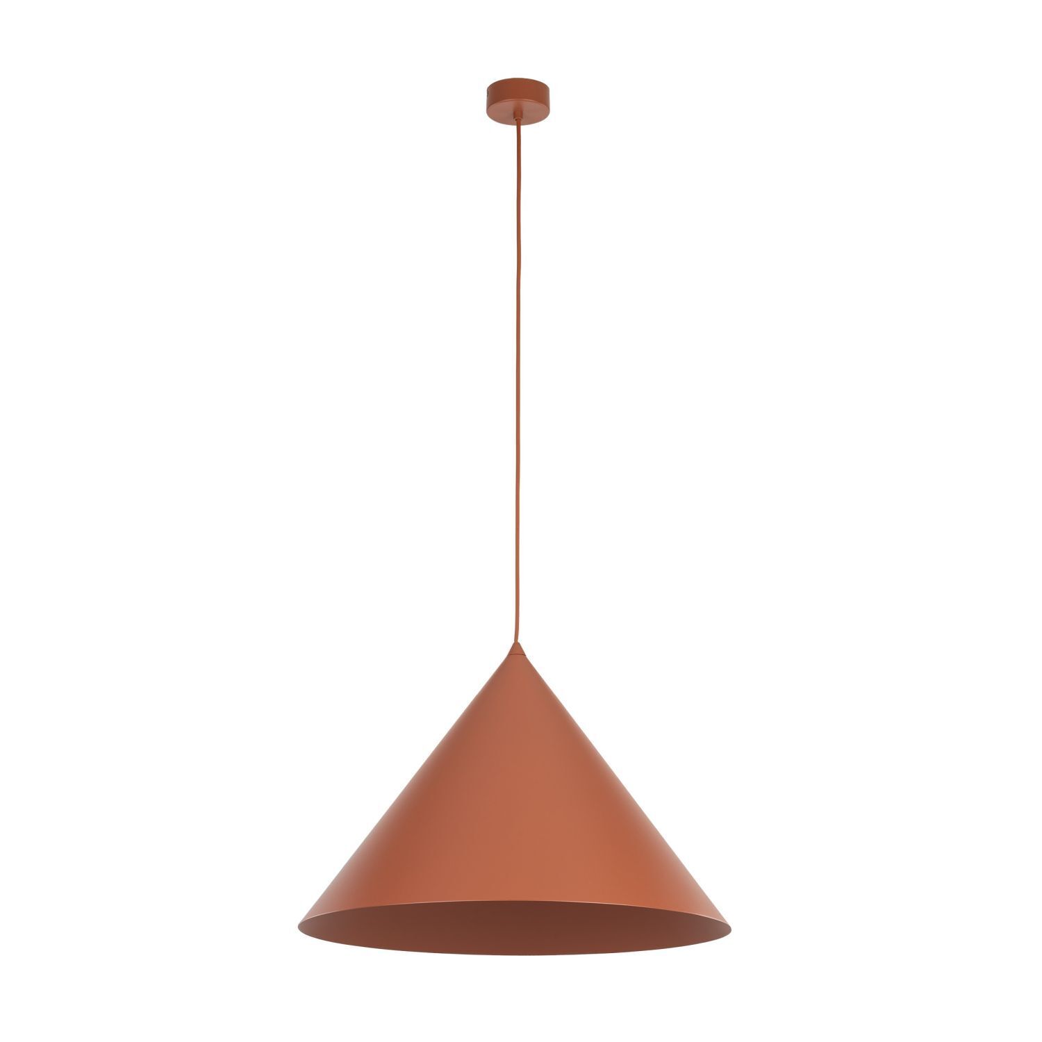 Suspension Retro Ø 50 cm H : max. 170 cm réglable E27 rouge
