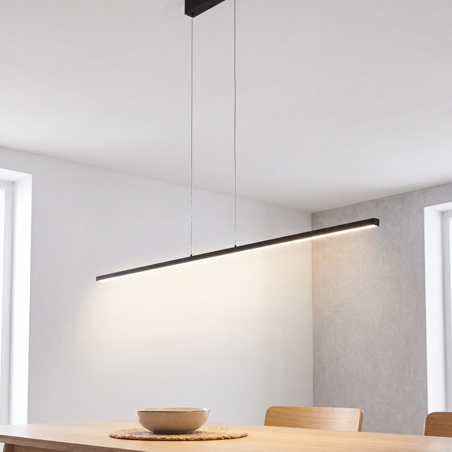 hängende-lampe, linear-light, LED-leuchte, pendelleuchte, minimalistisch