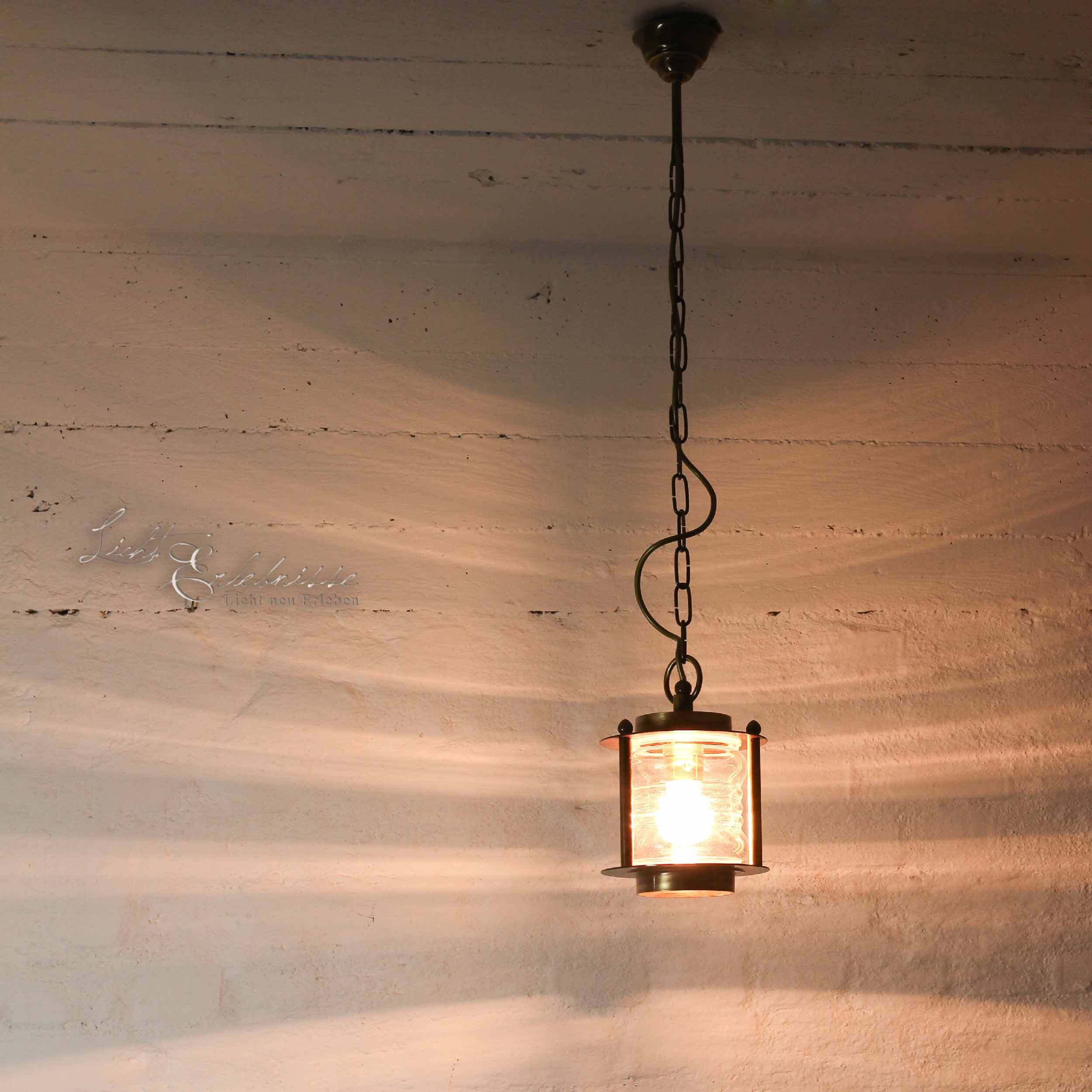 Lampe d'extérieur suspendue MYKO en laiton inoxydable