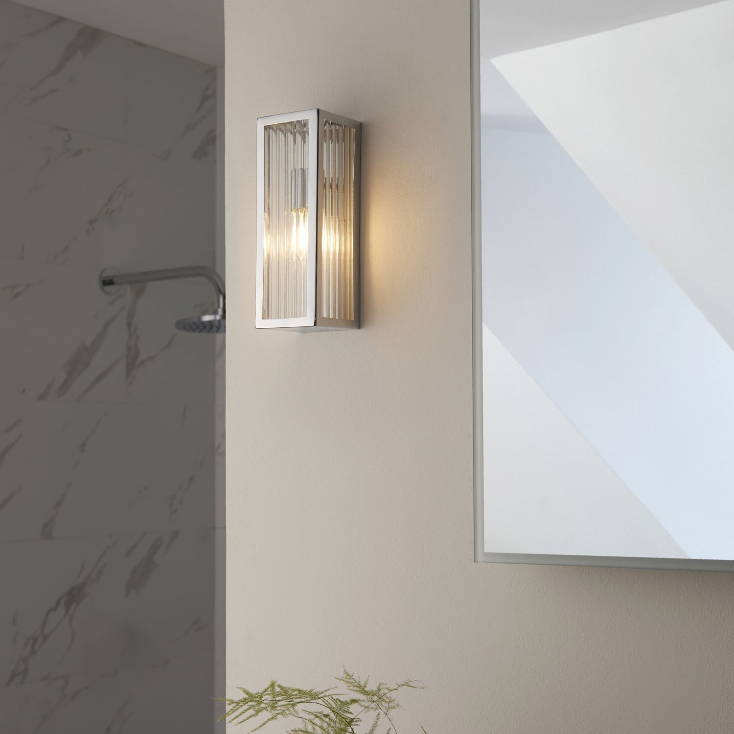 Applique salle de bain IP44 chrome blanc pour G9 H : 21,5 cm petite