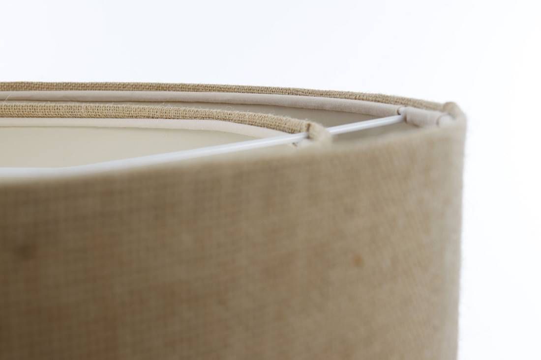 Boho Lampe à suspendre Tissu D : 50 cm rond E27 Naturel Moderne INGRAM Lampe, Zubehör