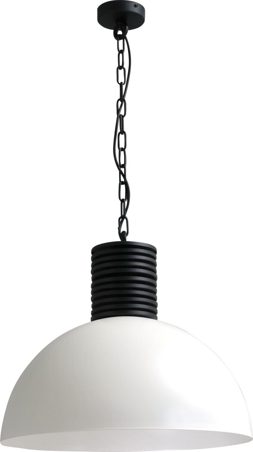 Lampe à suspendre design LARINO Blanc Ø50cm fait main