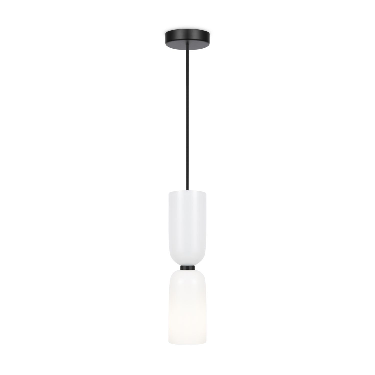 Suspension métal verre rond D : 8 cm H : max. 232 cm