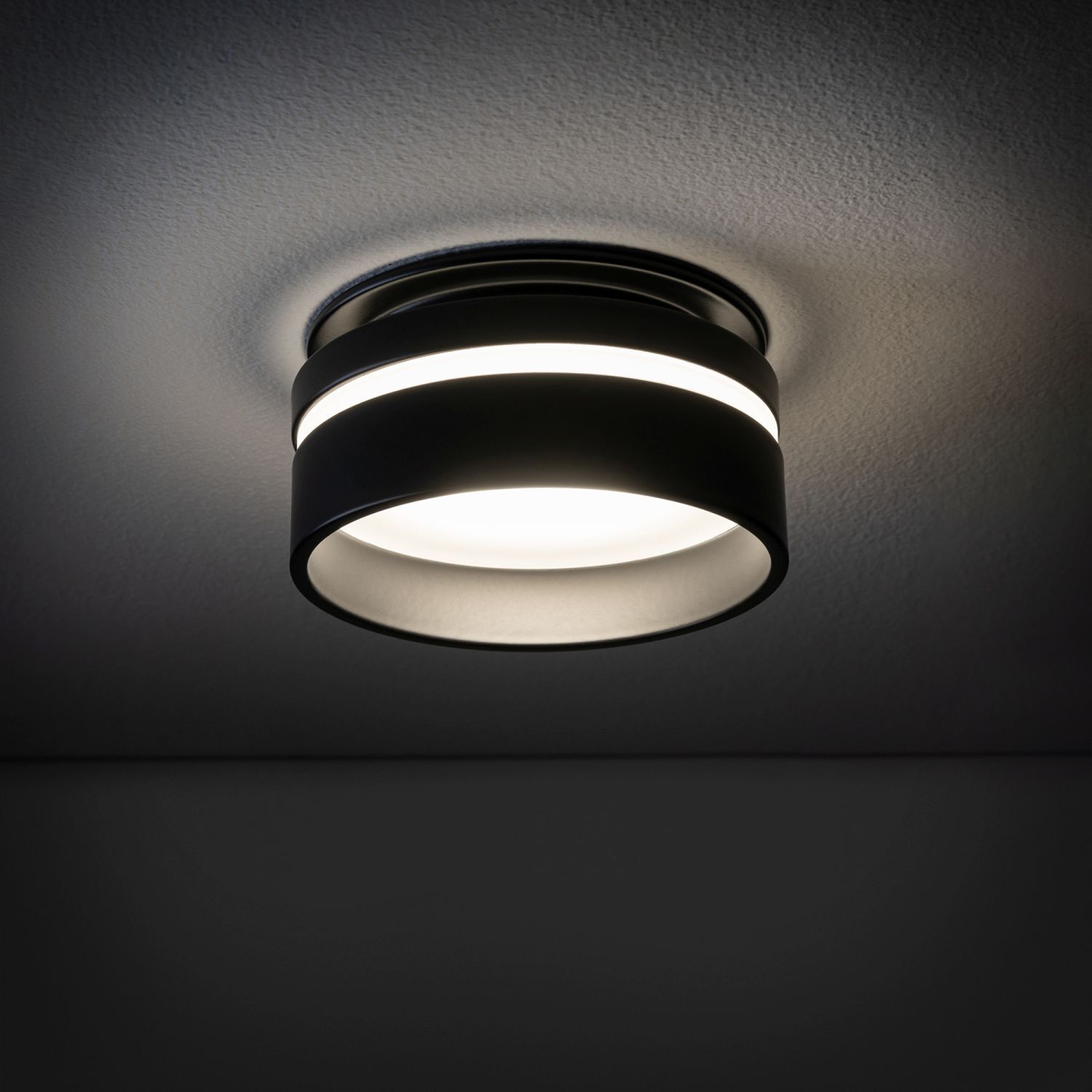 Spot encastré GU10 Ø 8 cm Noir Aluminium Moderne