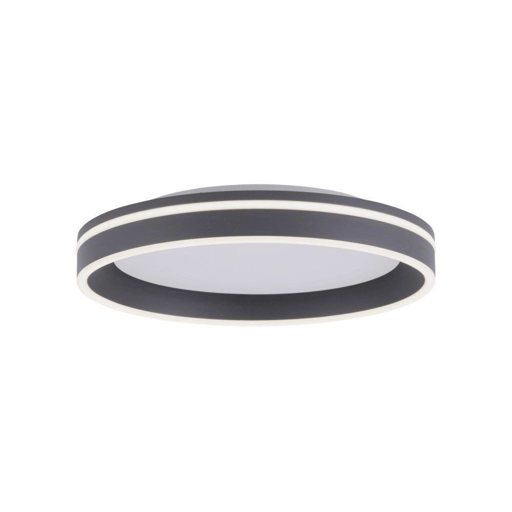 Plafonnier rond à LED Anthracite Ø40 cm 27 W intensité lumineuse variable