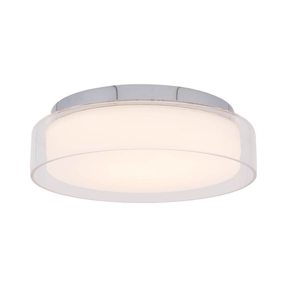 Plafonnier LED confortable en verre IP44 12W à faible éblouissement