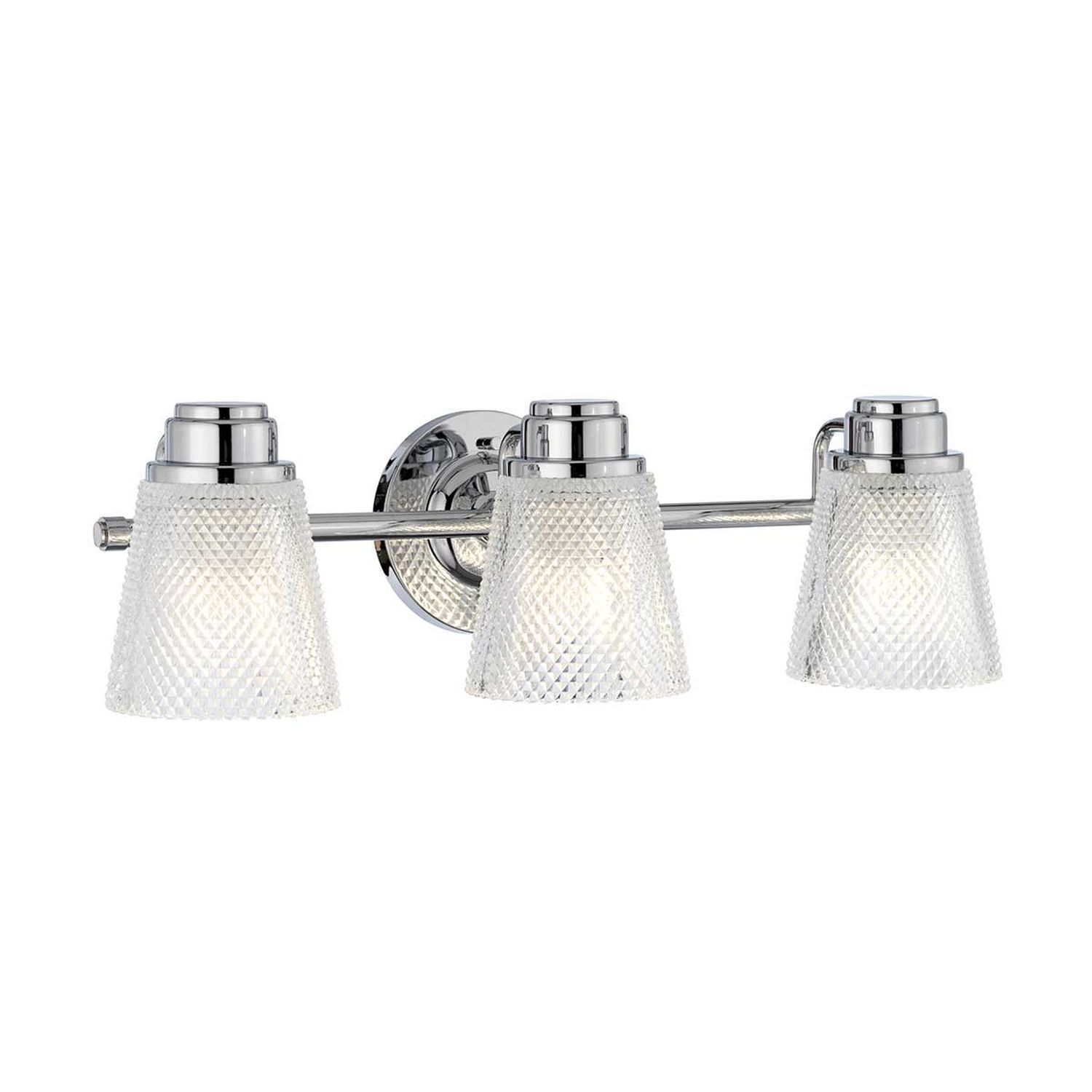 Luminaire de salle de bain mural IP44 54,5 cm de large avec 3x G9 LED
