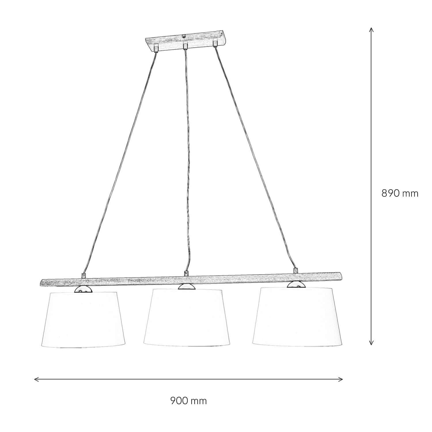 Lampe à suspendre Éclairage Bois Rustique Table de salle à manger