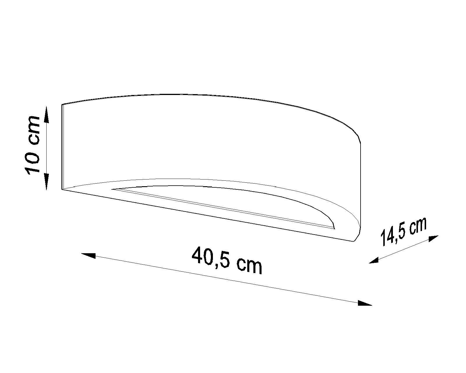 Lampe plâtre Blanc Peinte lumière élégante E27 ORION