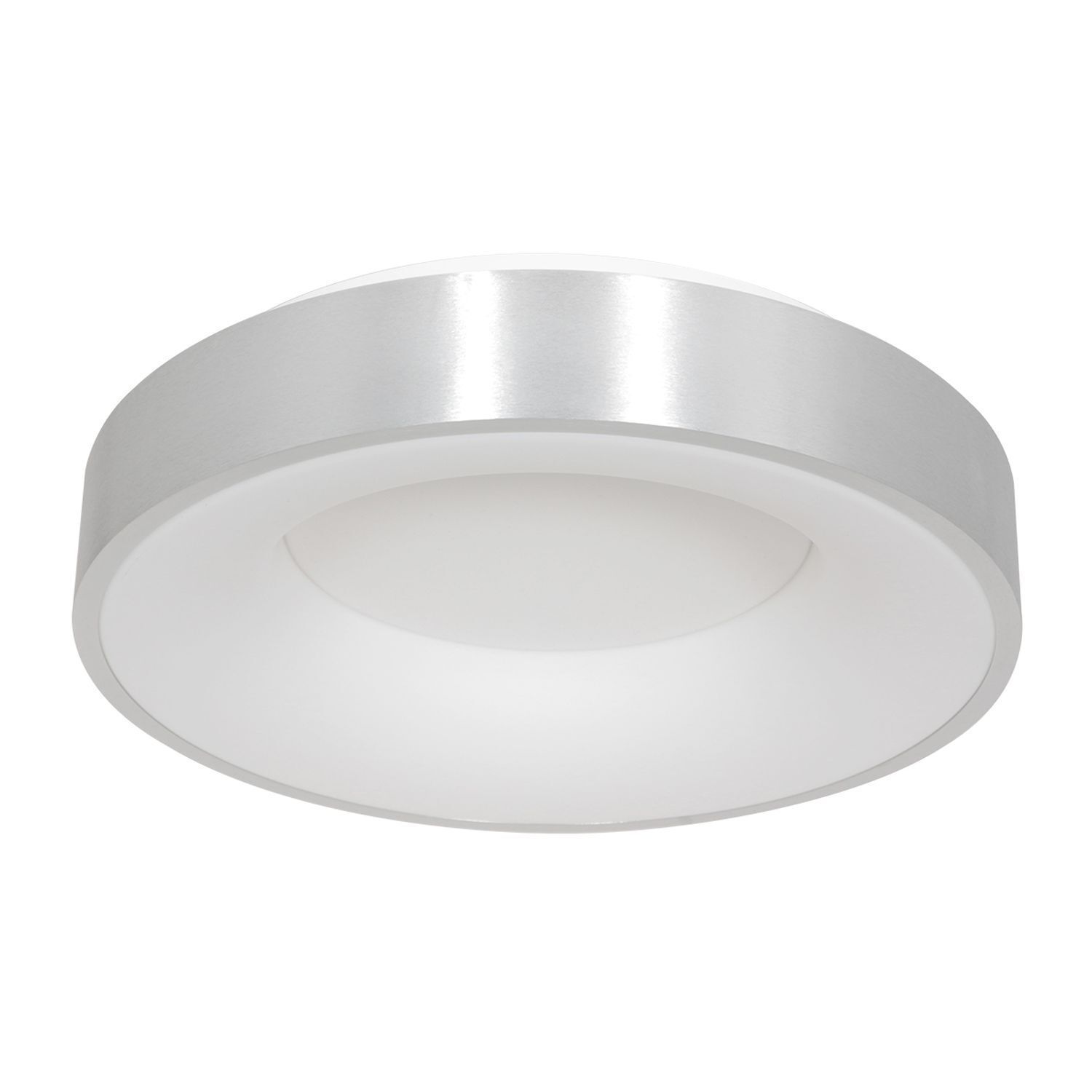 Plafonnier LED rond argenté blanc Ø38 cm 2700 K