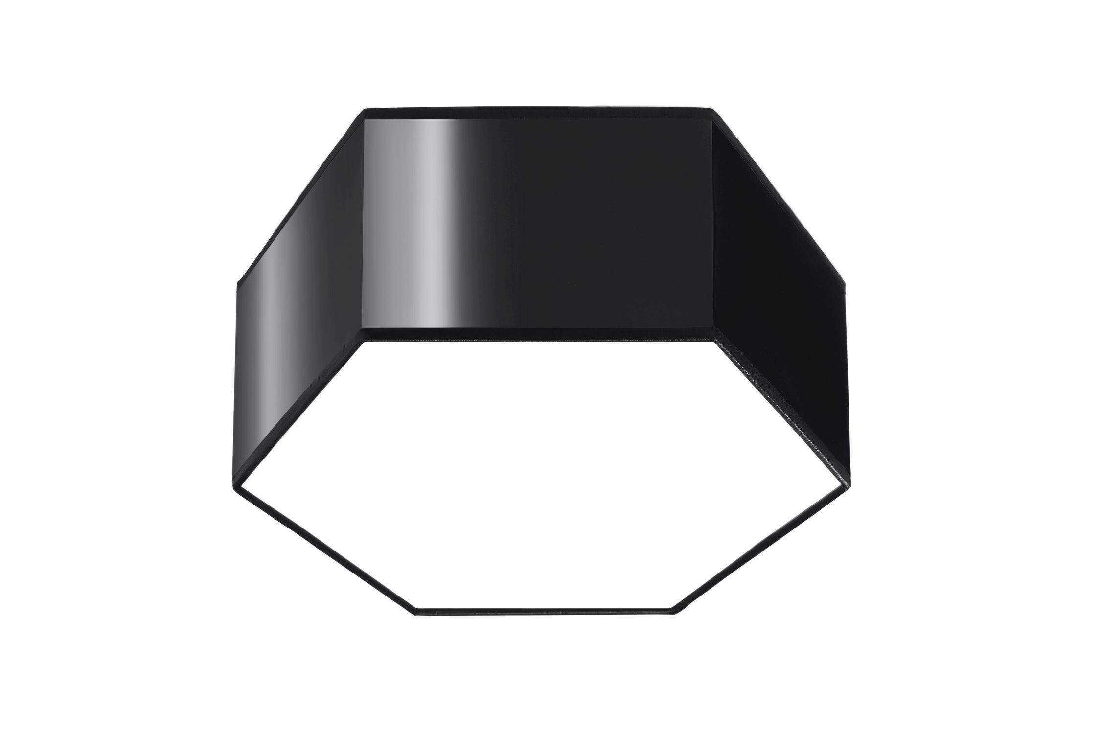 Plafonnier noir à faible éblouissement 30,5 cm de long pour 2x E27