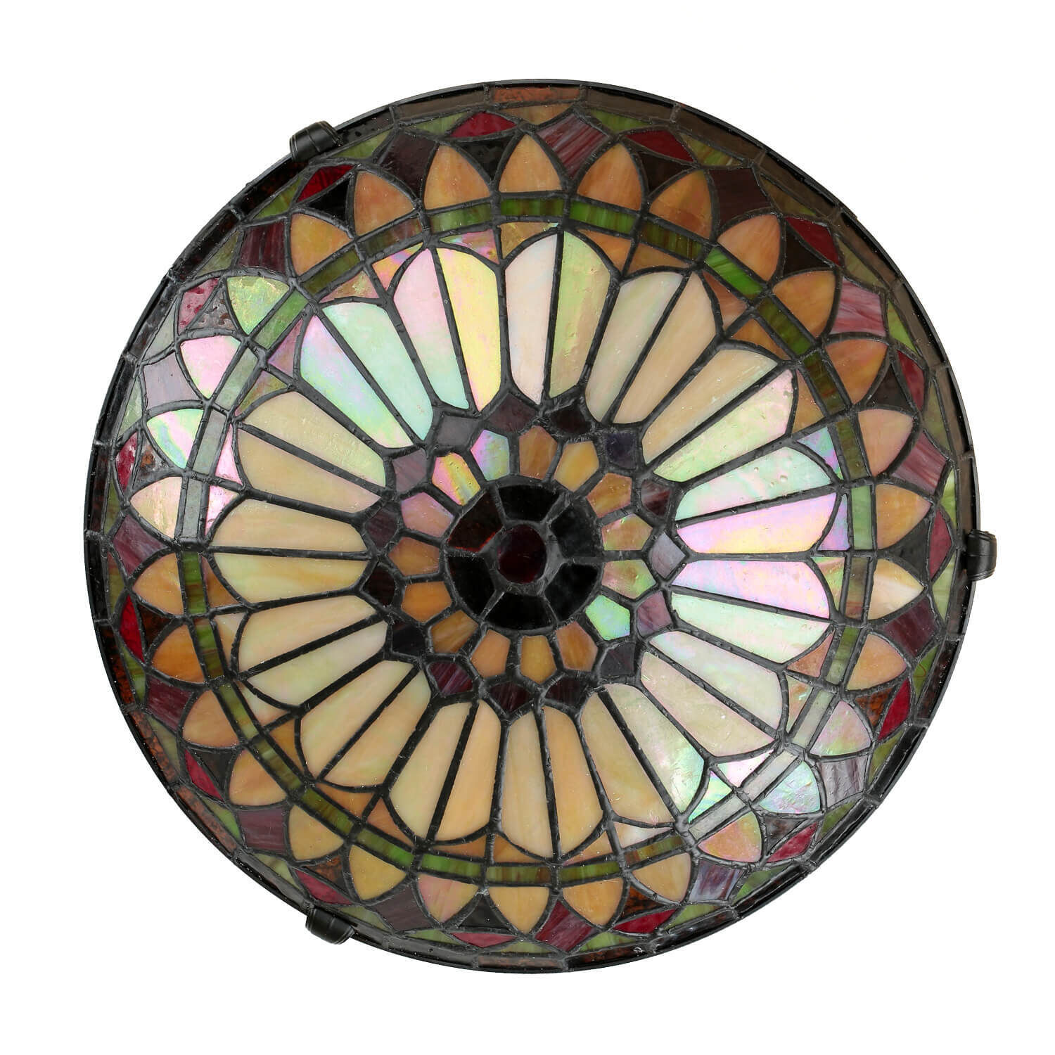 Plafonnier FARFALLA 10 Verre coloré Lampe Tiffany Leuchte, Kunst