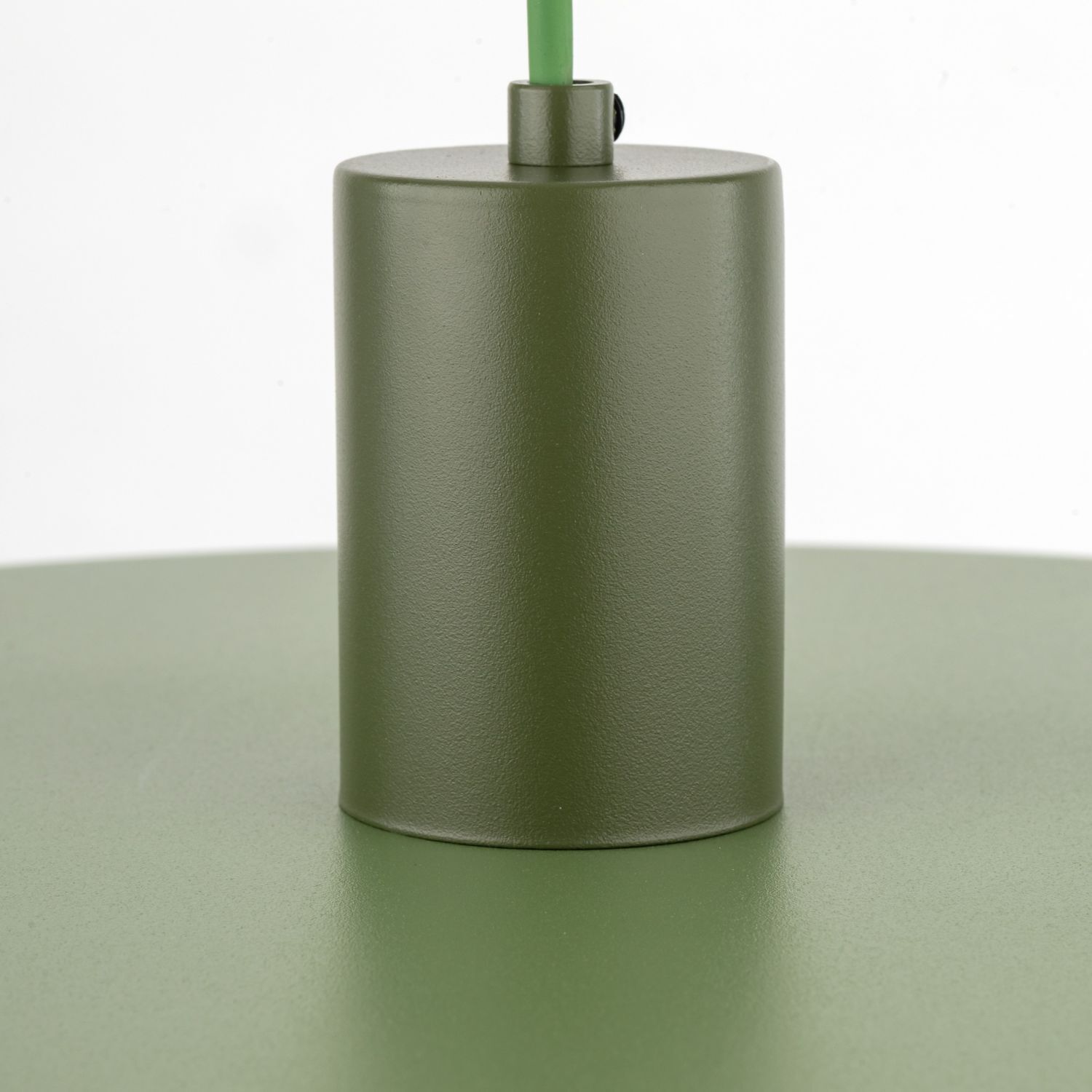Lampe à suspendre verte E27 Ø40 cm ronde Vintage métal