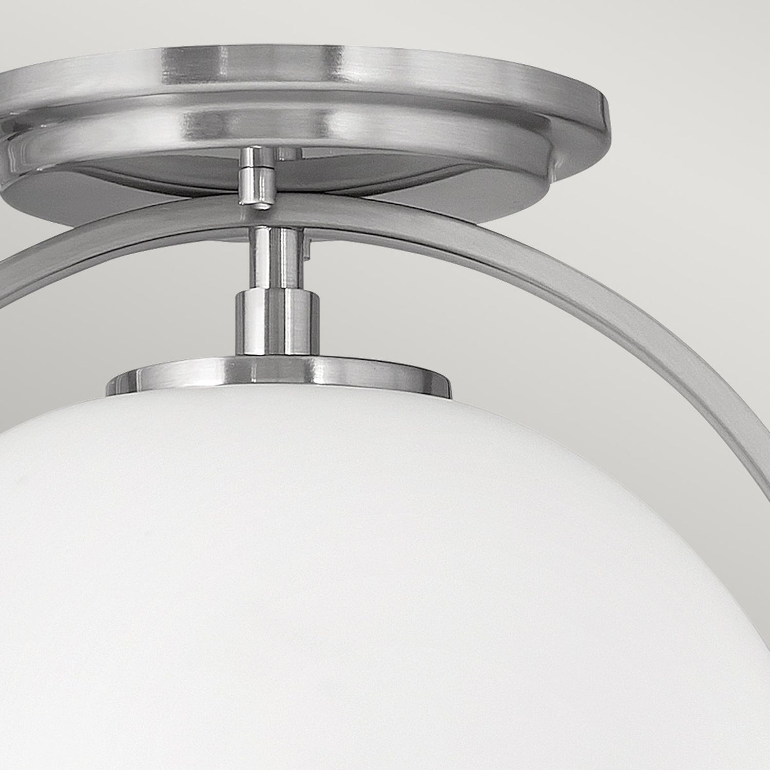 Lampe de plafonnier métal verre rond Ø 28,2 cm E27 Abat-jour sphérique