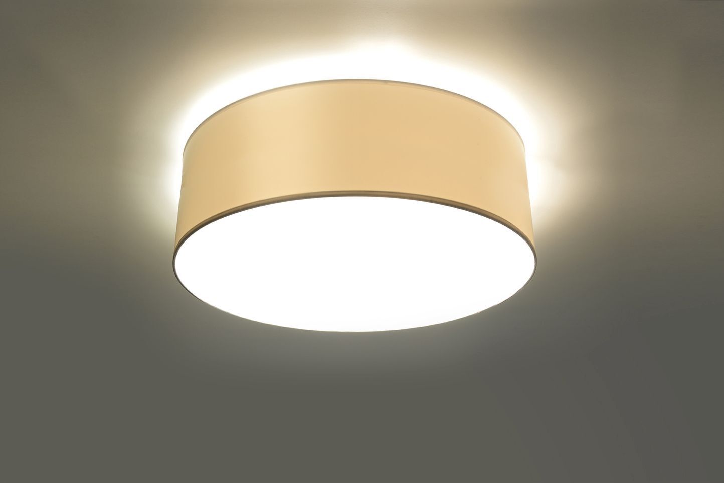 Plafonnier blanc rond plat Ø 25 cm faible éblouissement E27