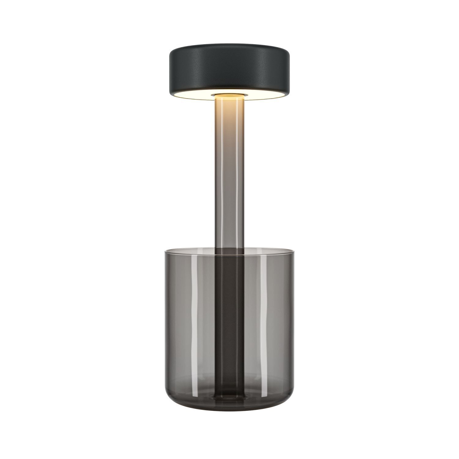 Lampe de table LED verre avec variateur fonction tactile 34,8 cm