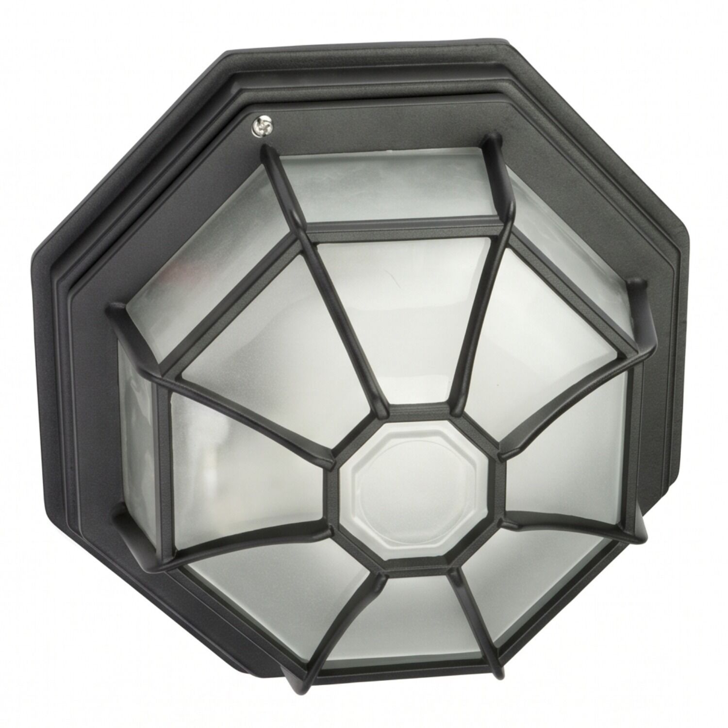 aussen-deckenleuchte-dilsen-1-flammig-schwarz-rustikal-298-1 industrielle Licht, Wandlampe, Außenbeleuchtung, geometrisches Design, schwarzes Metall