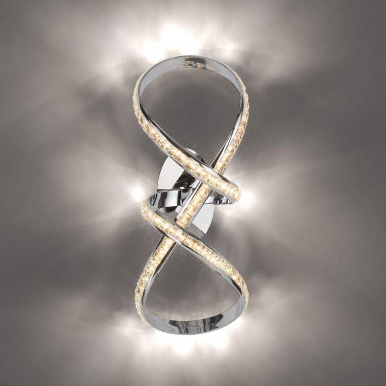 Stilvolle LED Deckenlampe in Chrom dimmbar 30 W L:65 cm Zubehor, Schmuck, Ring