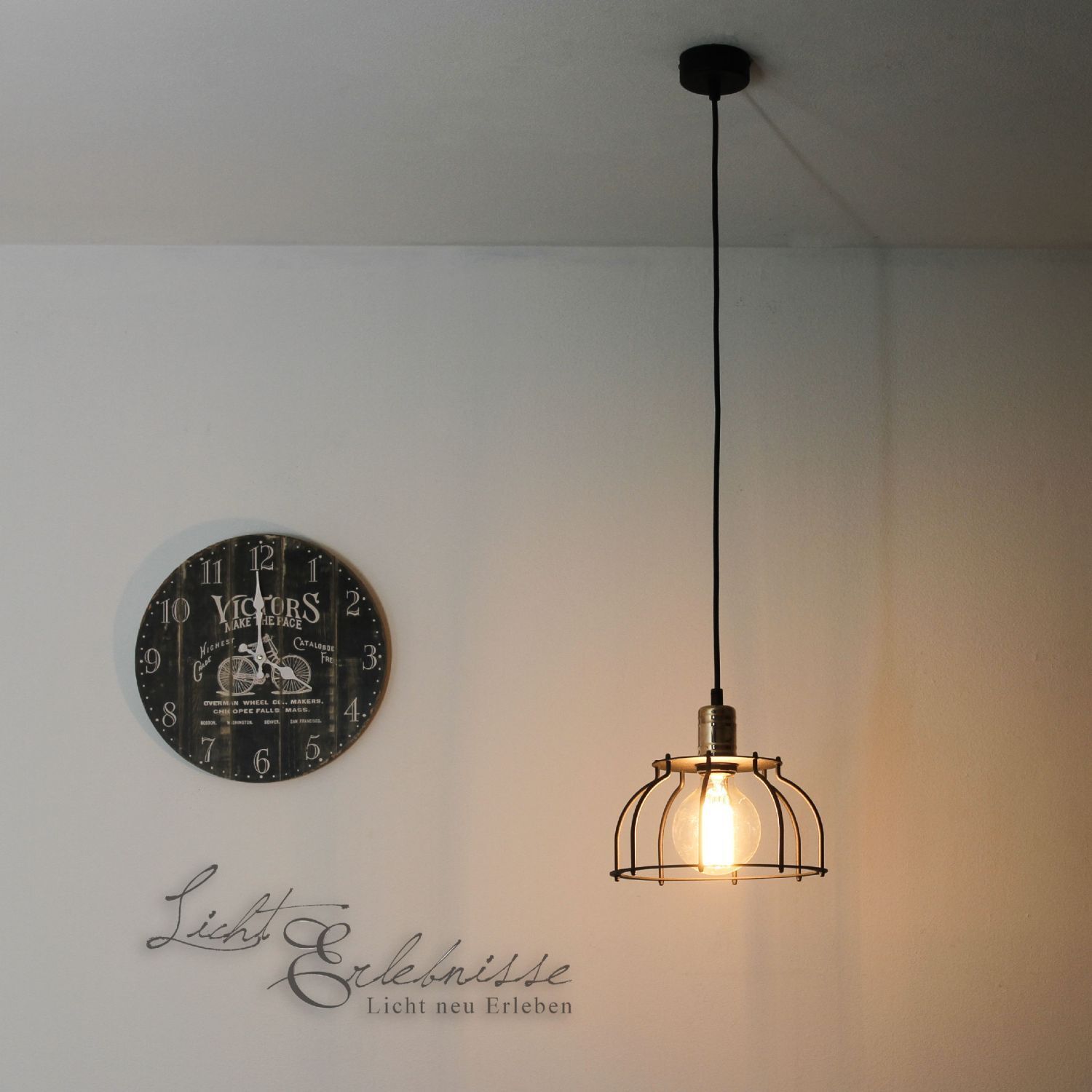 XL Edison Pendelleuchte Steam Punk Lampe, Kronleuchter