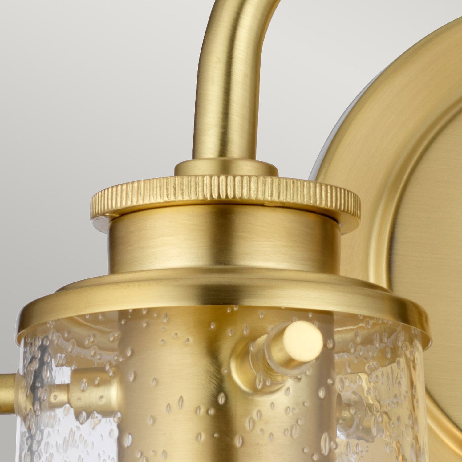 Lampe de salle de bain murale L : 37,4 cm IP44 métal verre en laiton
