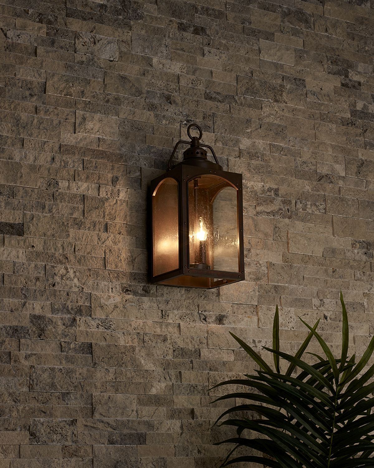 Lampe d'extérieur mur en cuivre antique rustique vintage IP44