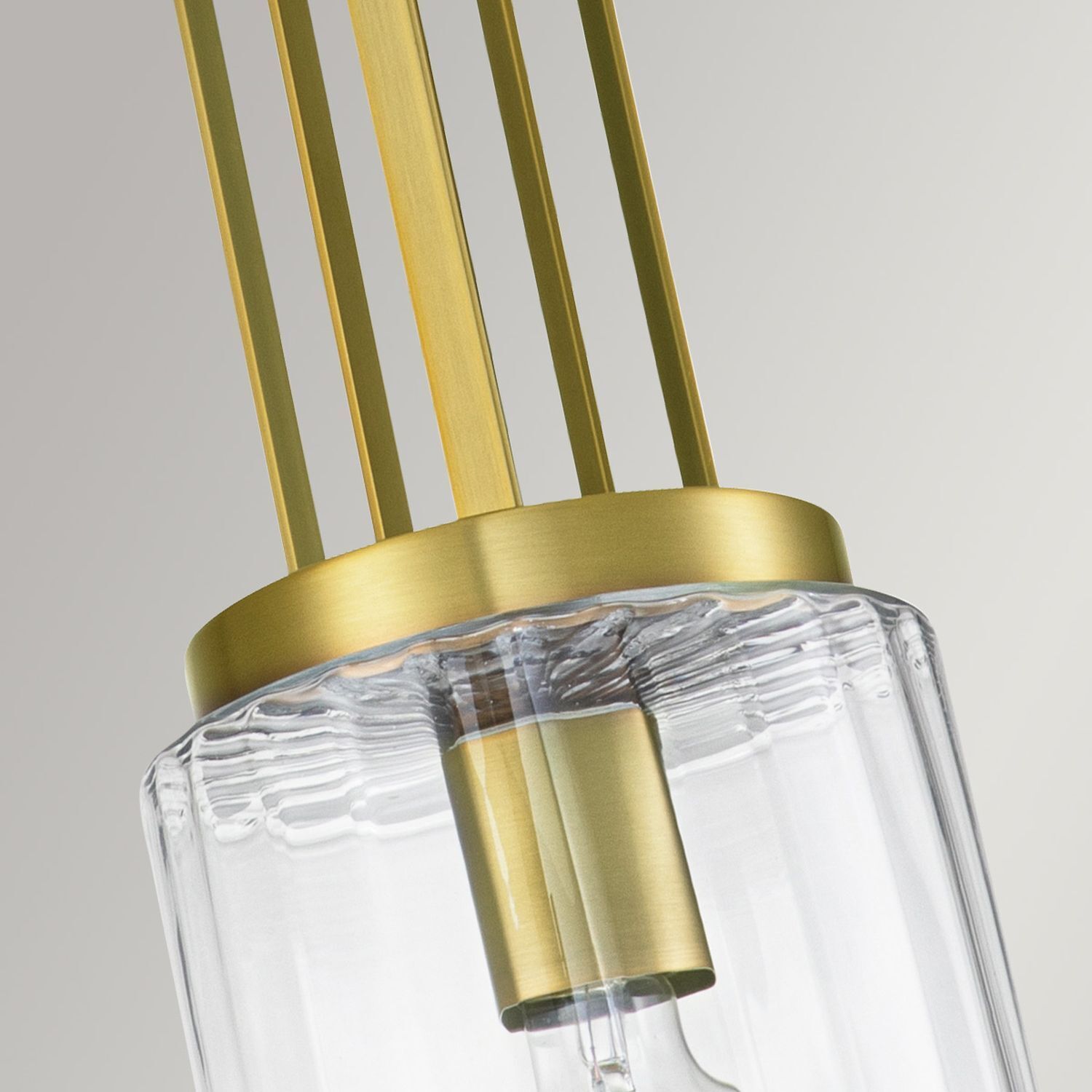 Lampe, hängende Leuchte, Gold, Glasschirm, moderne Leuchte