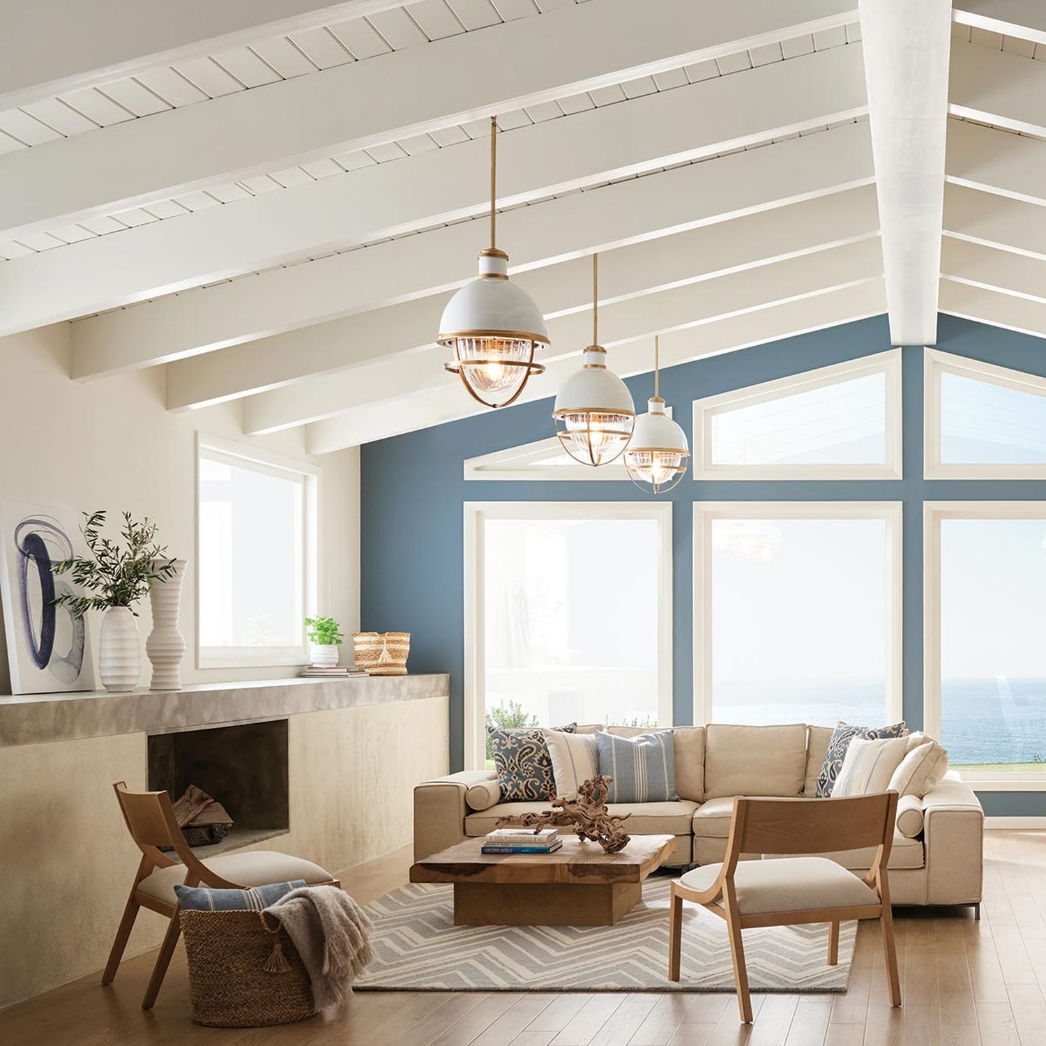 Suspension E27 D : 40,8 cm métal verre en laiton blanc Dekoration für Zuhause, Drinnen, Innenarchitektur, Tabelle, Foyer