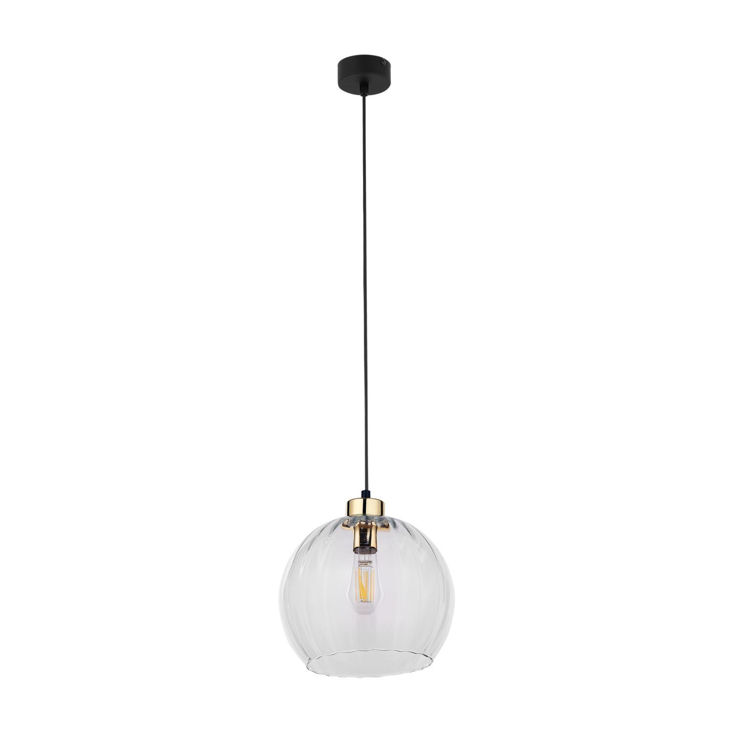 Suspension ronde en verre Ø 25 cm réglable en hauteur E27 Leuchte, Lampe, Deckenleuchte