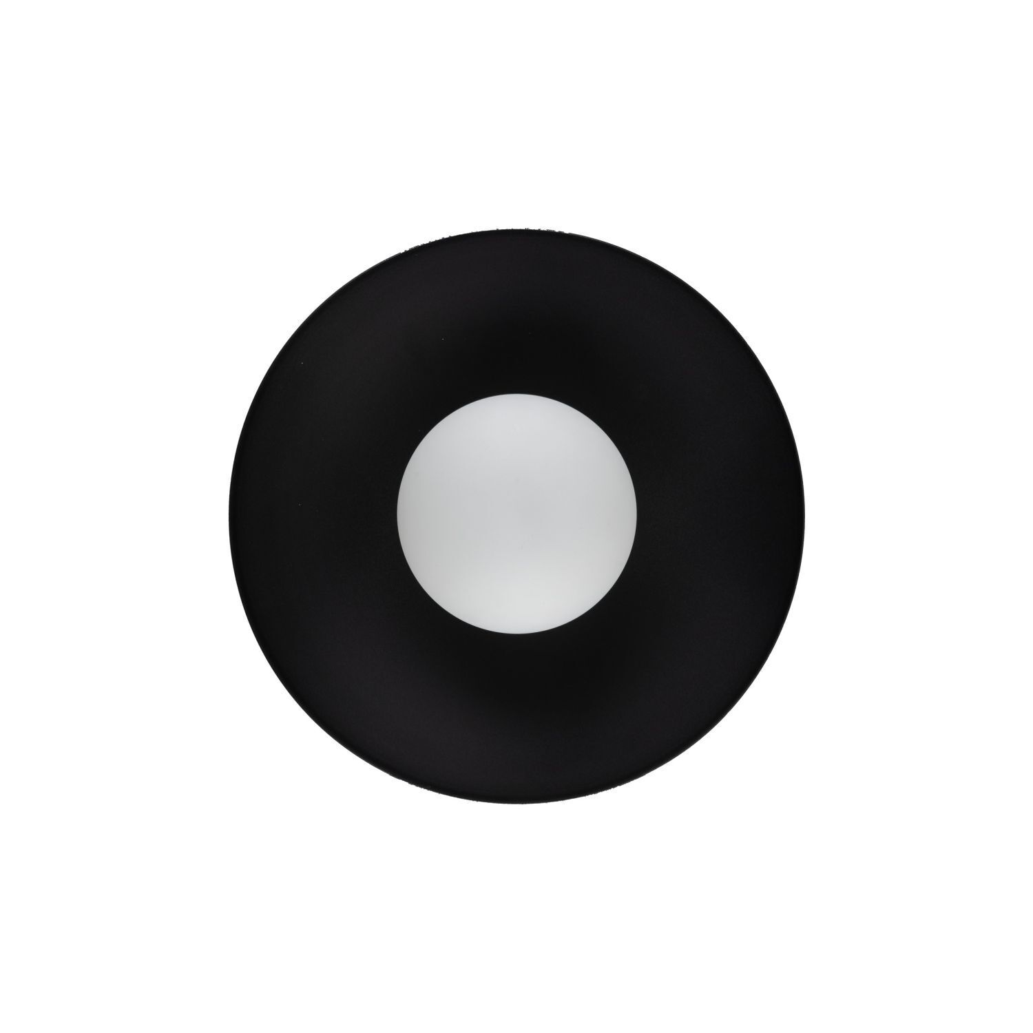 Applique Blendarme Noir Métal Verre G9 Ø28 cm