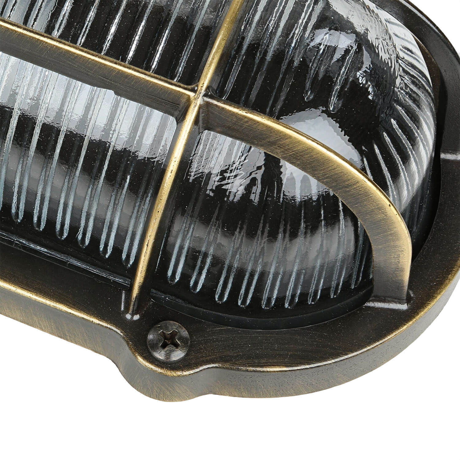 Lampe d'extérieur antique mur laiton véritable SKIATHOS