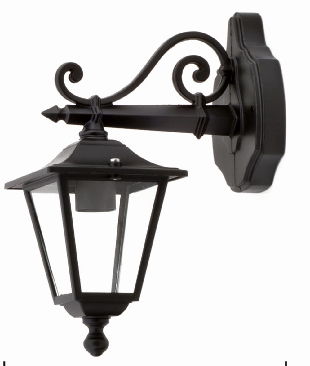 Lampe d'extérieur nostalgique Noir IP44 Aluminium Rustique