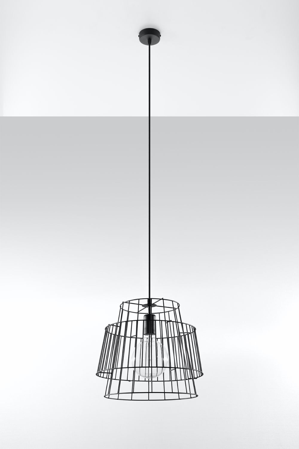 Lampe à suspendre Noir Métal Ø35cm Moderne E27 DALE