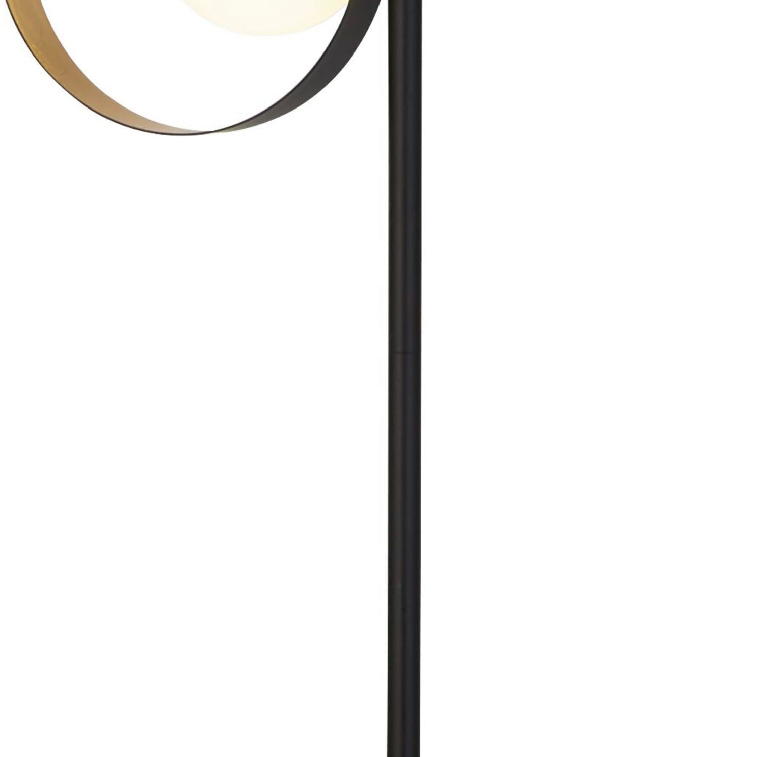 Lampadaire 3 flammes 149 cm métal noir or G9