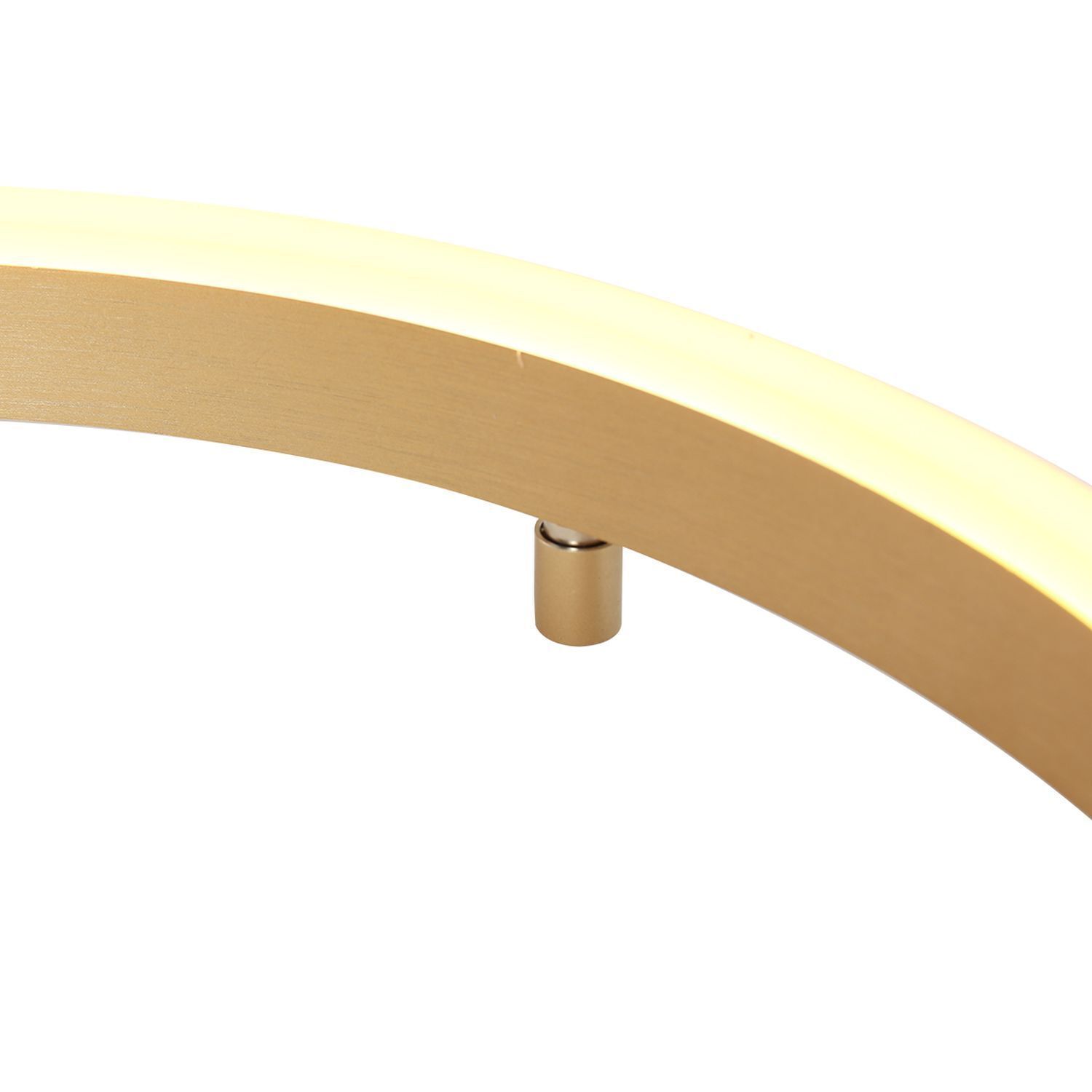 Dekorative LED Wandlampe Metall in Gold H:40 cm Ring Handlauf, Mobiliar, Bank, Deckenventilator, Elektrisches Gerät