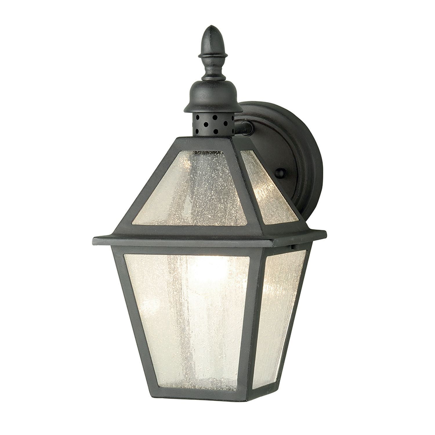 Applique extérieure design vintage noir aluminium