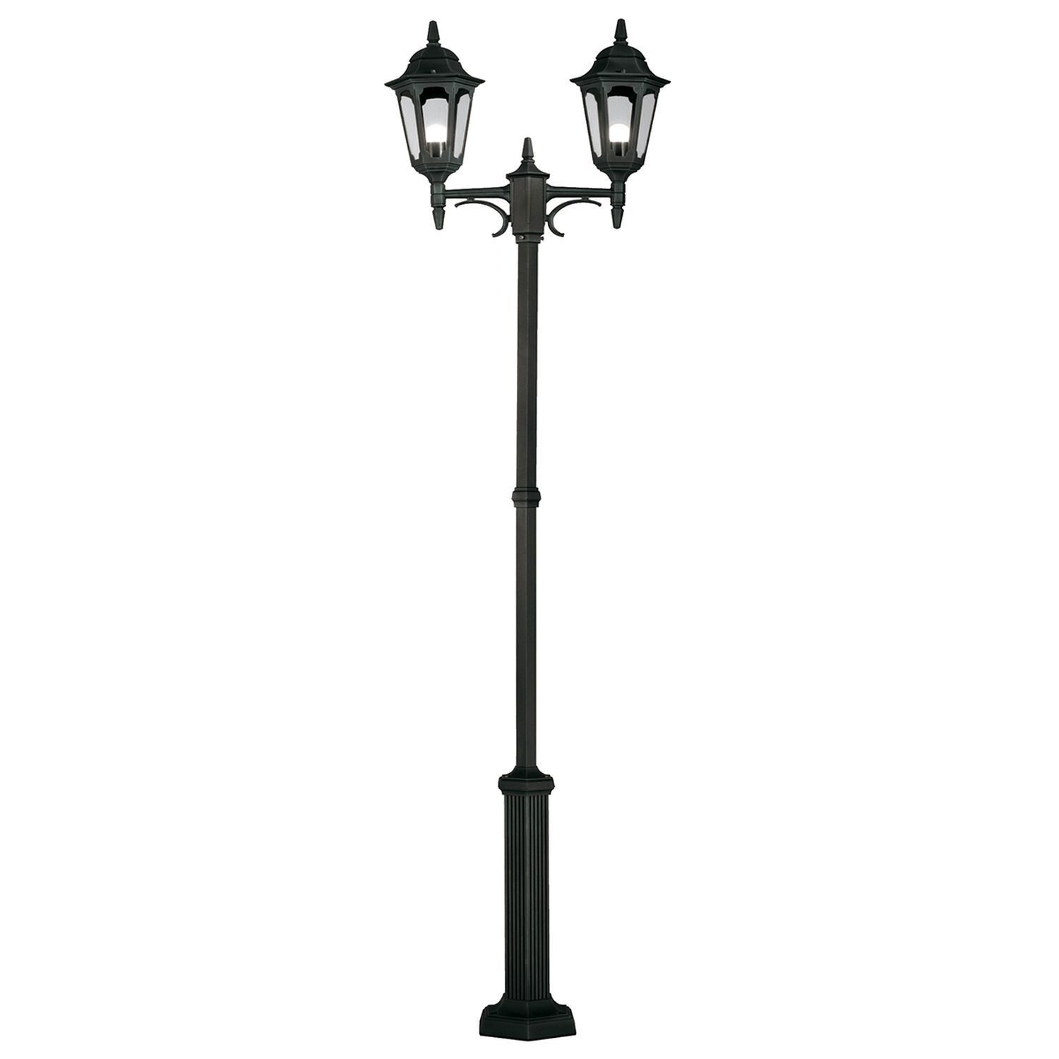 Candélabre Jardin Noir Aluminium 228cm Rustique