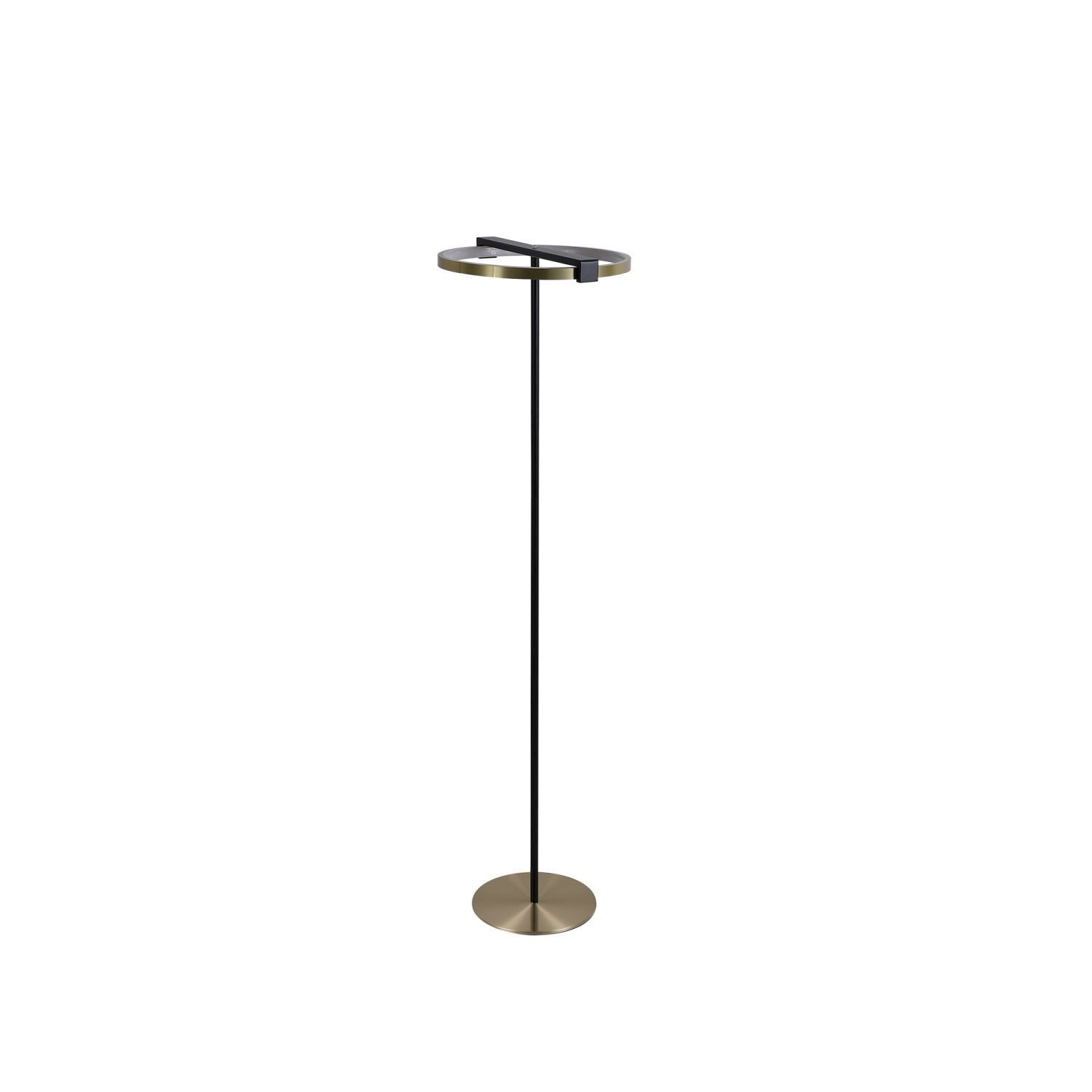 Lampadaire LED à intensité variable Touch 2700 K métal doré